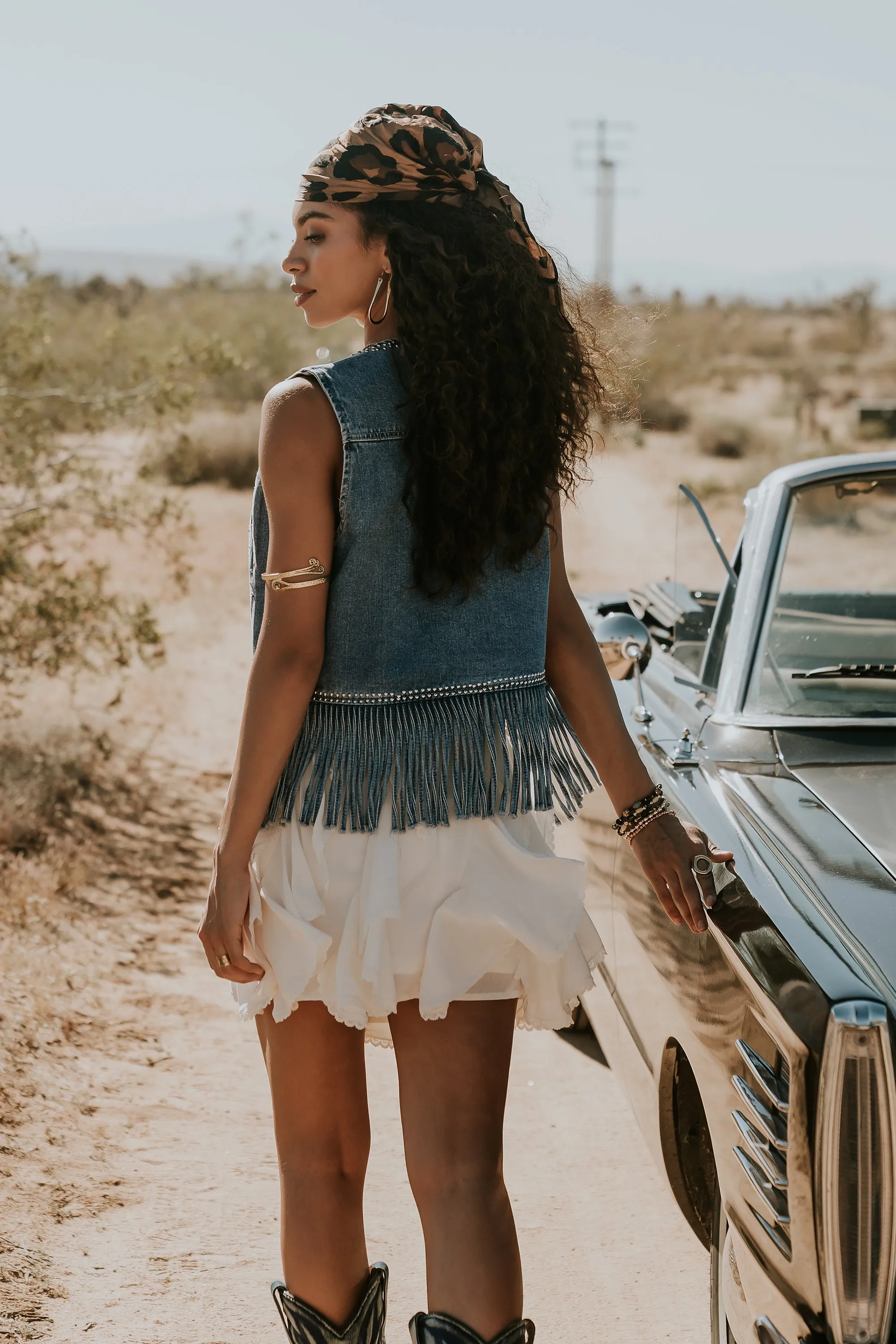 Taysha Denim Vest sold by bohme product image thumbnail 2