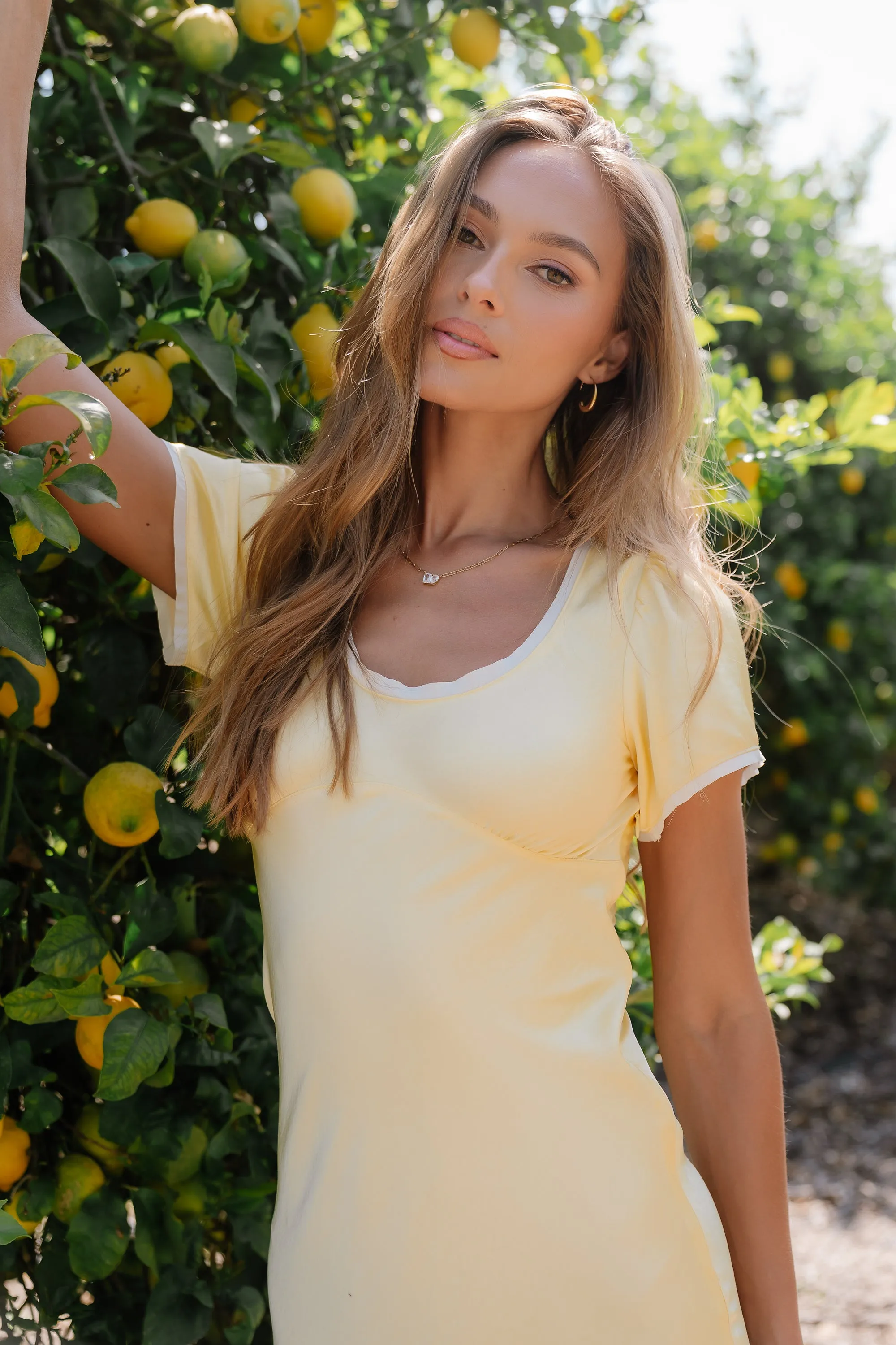 Austia Midi Dress in Yellow sold by bohme product image thumbnail 3