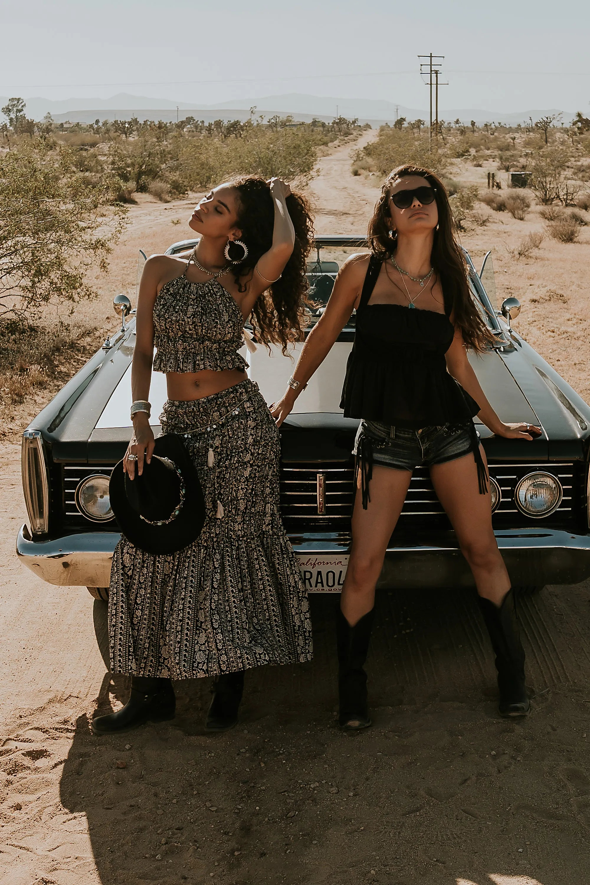 Aailyah Smocked Maxi Skirt sold by bohme product image thumbnail 3