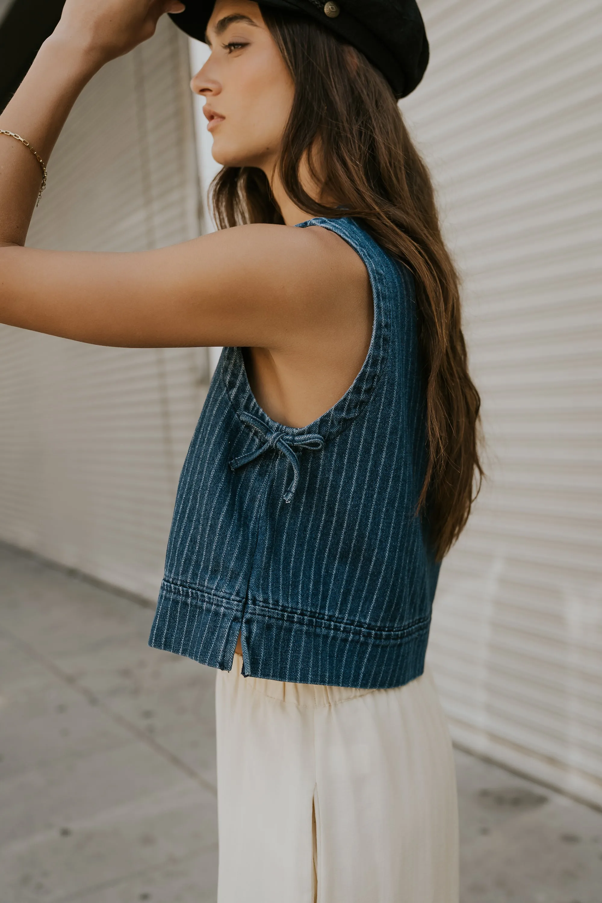 Priya Striped Tank - FINAL SALE sold by bohme product image thumbnail 4