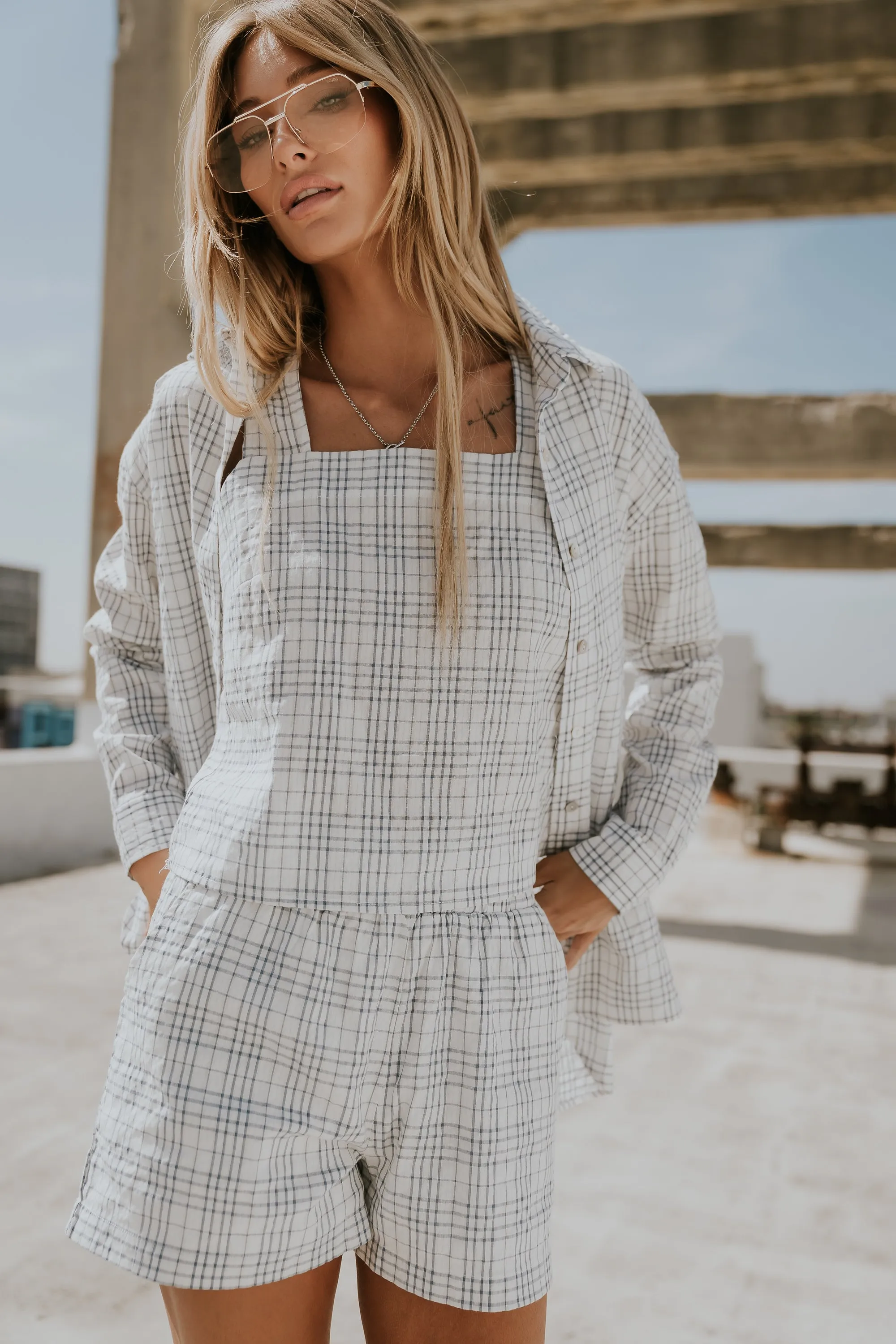Viola Plaid Shorts sold by bohme
