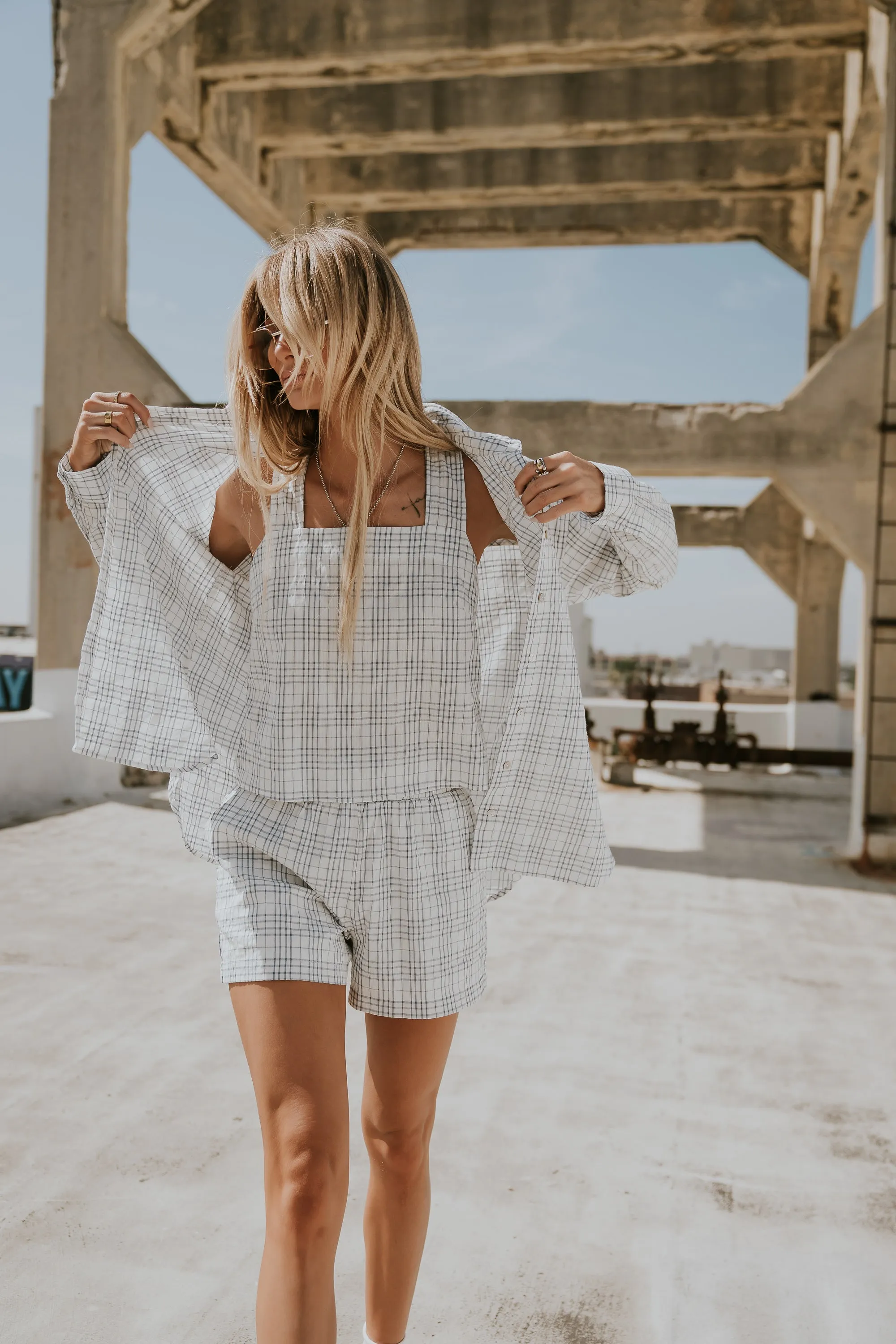 Viola Plaid Shorts sold by bohme product image thumbnail 2