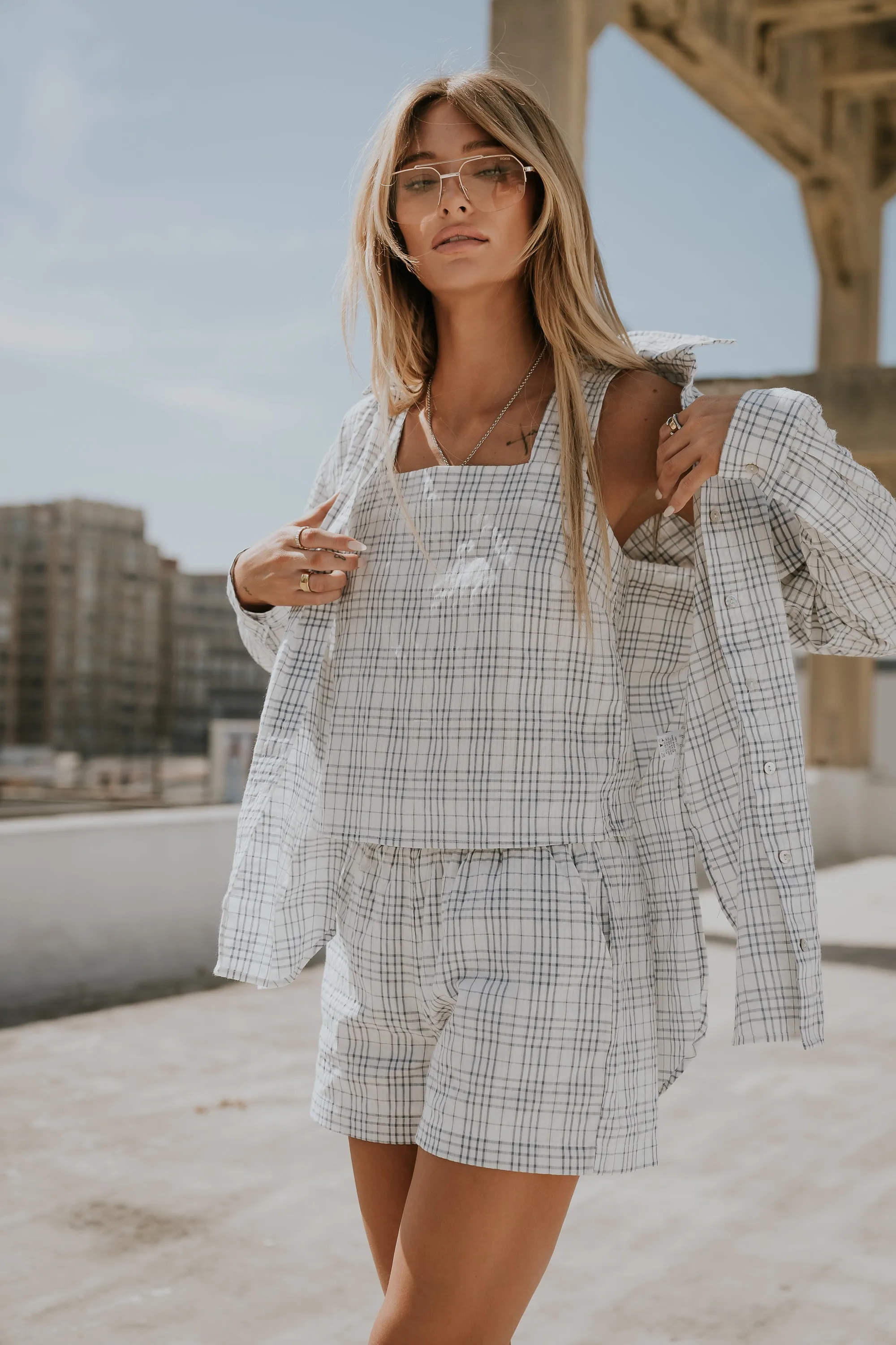 Viola Plaid Shorts sold by bohme product image thumbnail 3