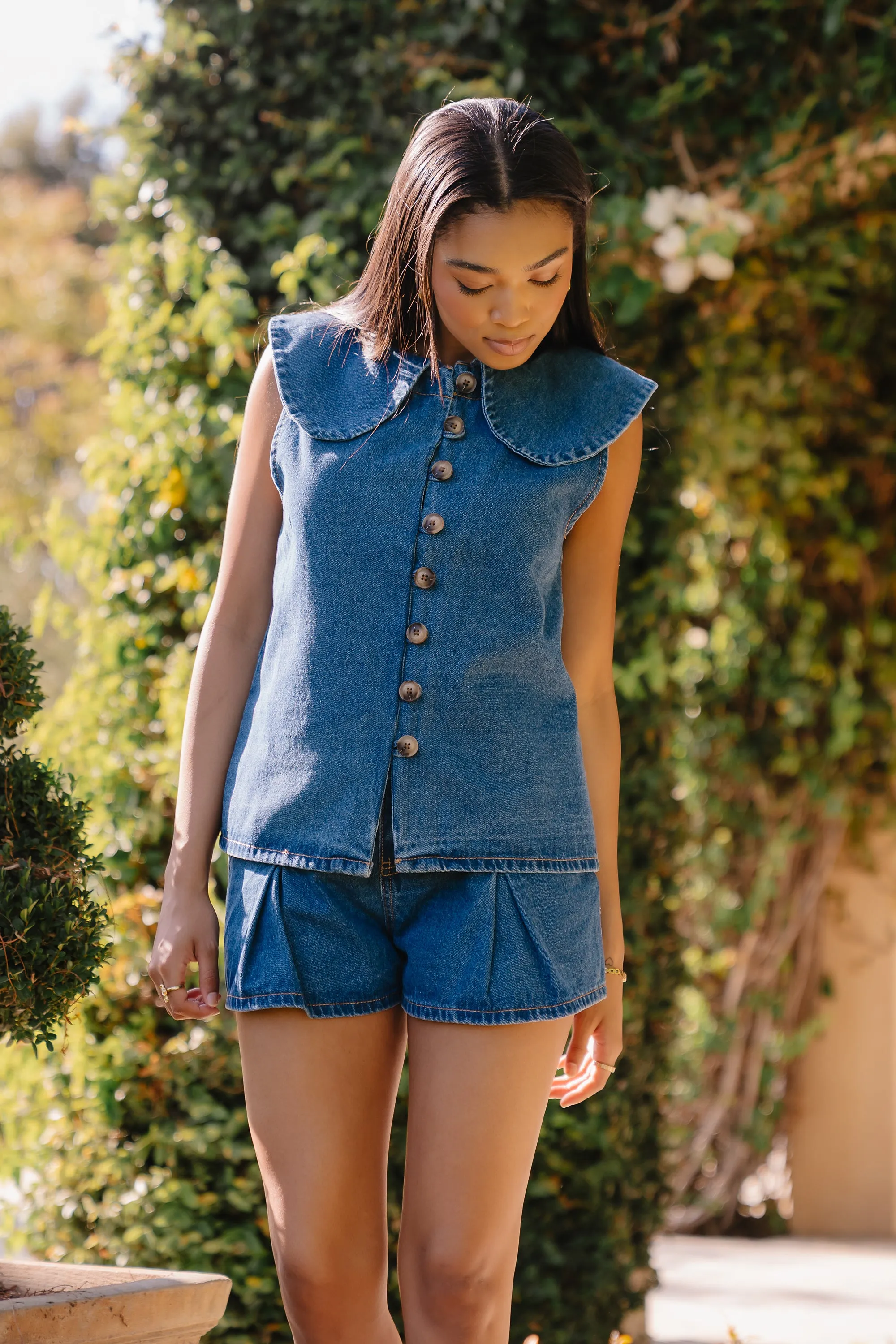 Paula Pleated Shorts sold by bohme product image thumbnail 3