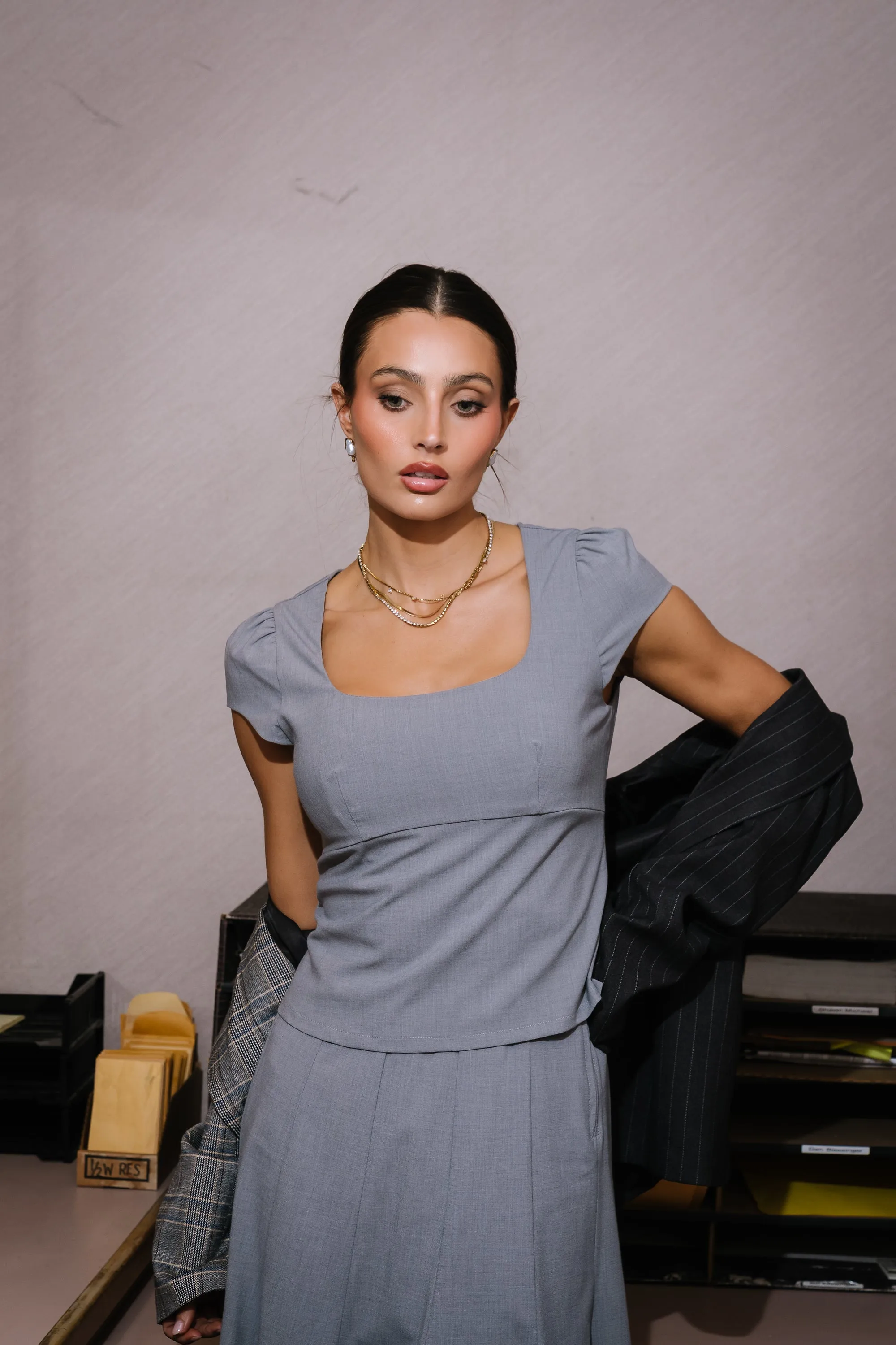 Carly Cap Sleeve Top sold by bohme product image thumbnail 5