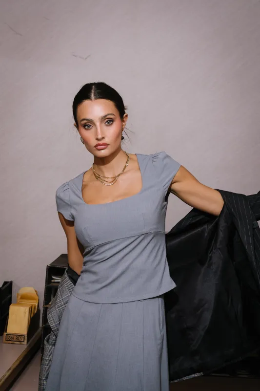 Carly Cap Sleeve Top made by bohme
