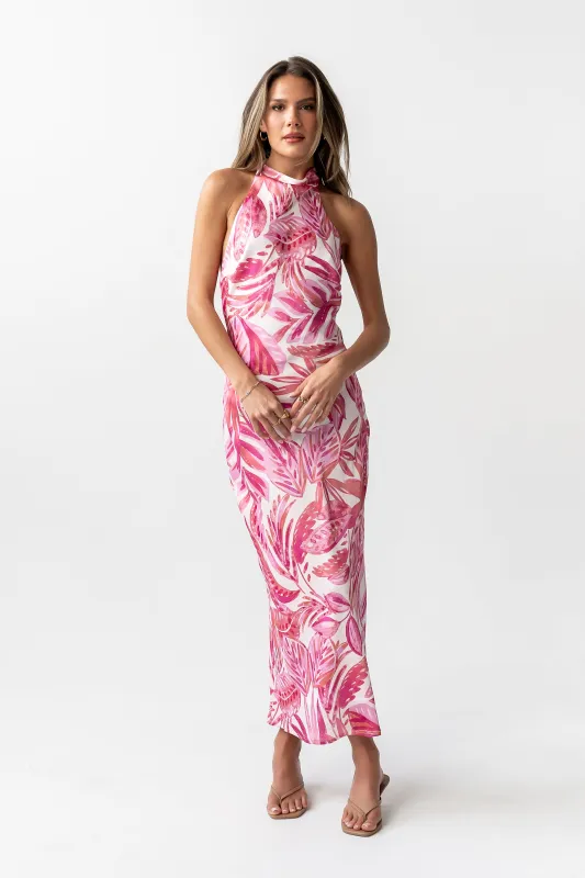 Lacy Halter Maxi Dress - FINAL SALE made by bohme