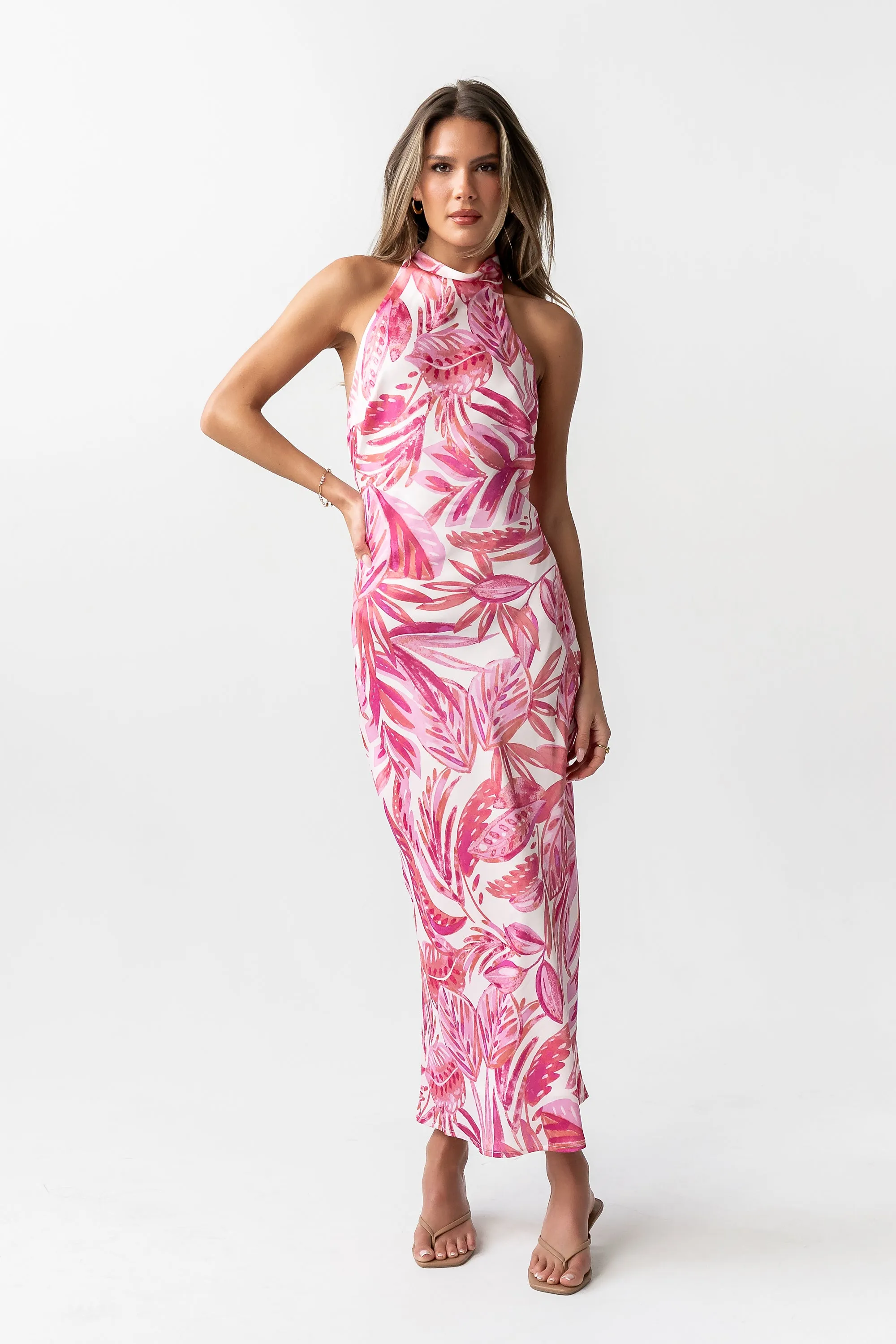 Lacy Halter Maxi Dress - FINAL SALE sold by bohme product image thumbnail 2