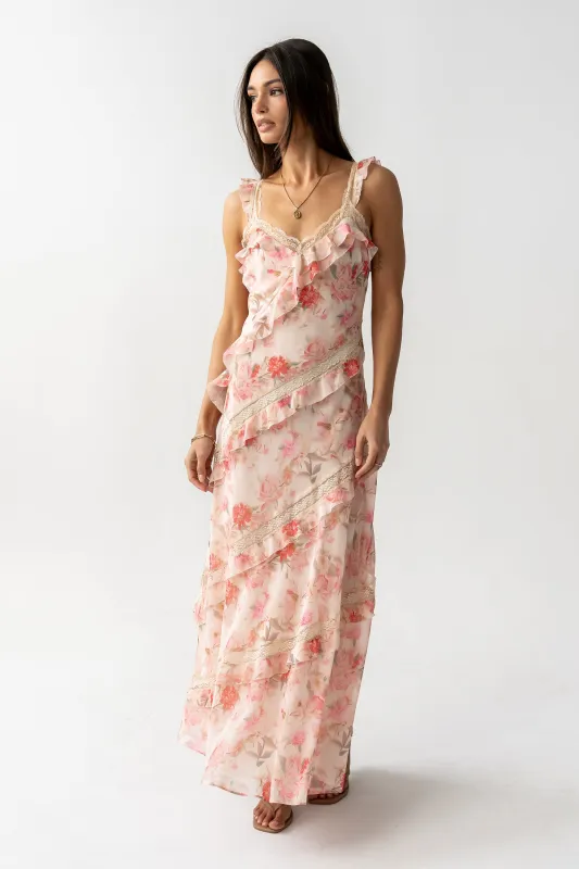 Franny Ruffle Maxi Dress made by bohme