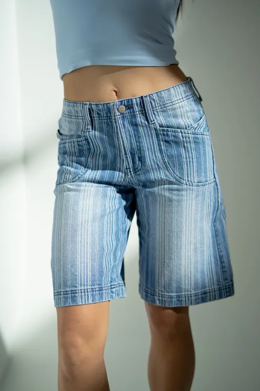 Franklin Striped Bermuda Shorts made by bohme