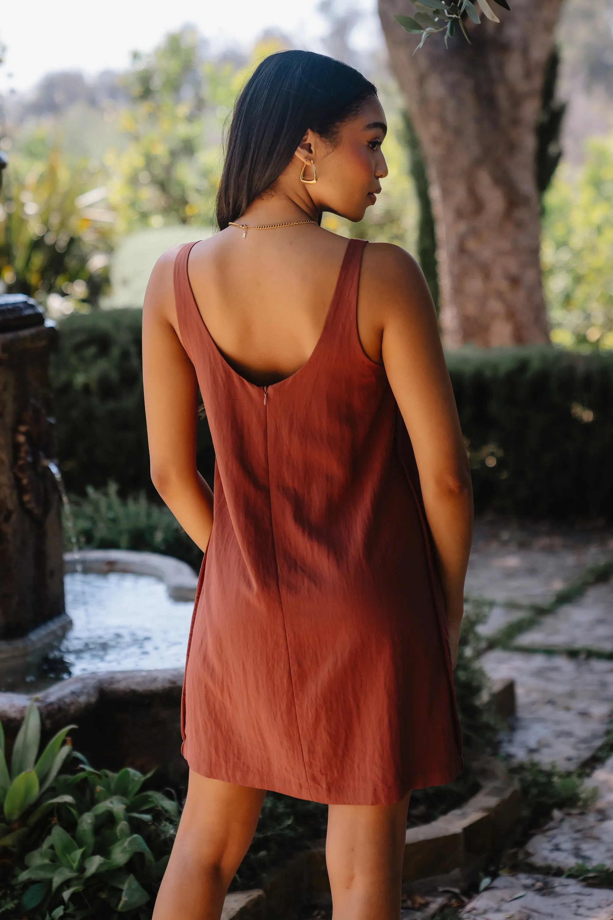 Aria Mini Dress in Brown sold by bohme product image thumbnail 2