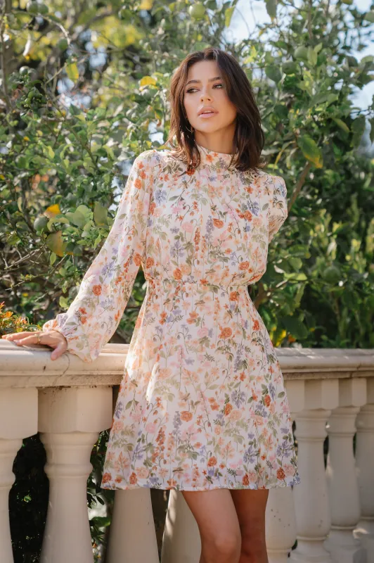 Harlie Chiffon Mini Dress made by bohme