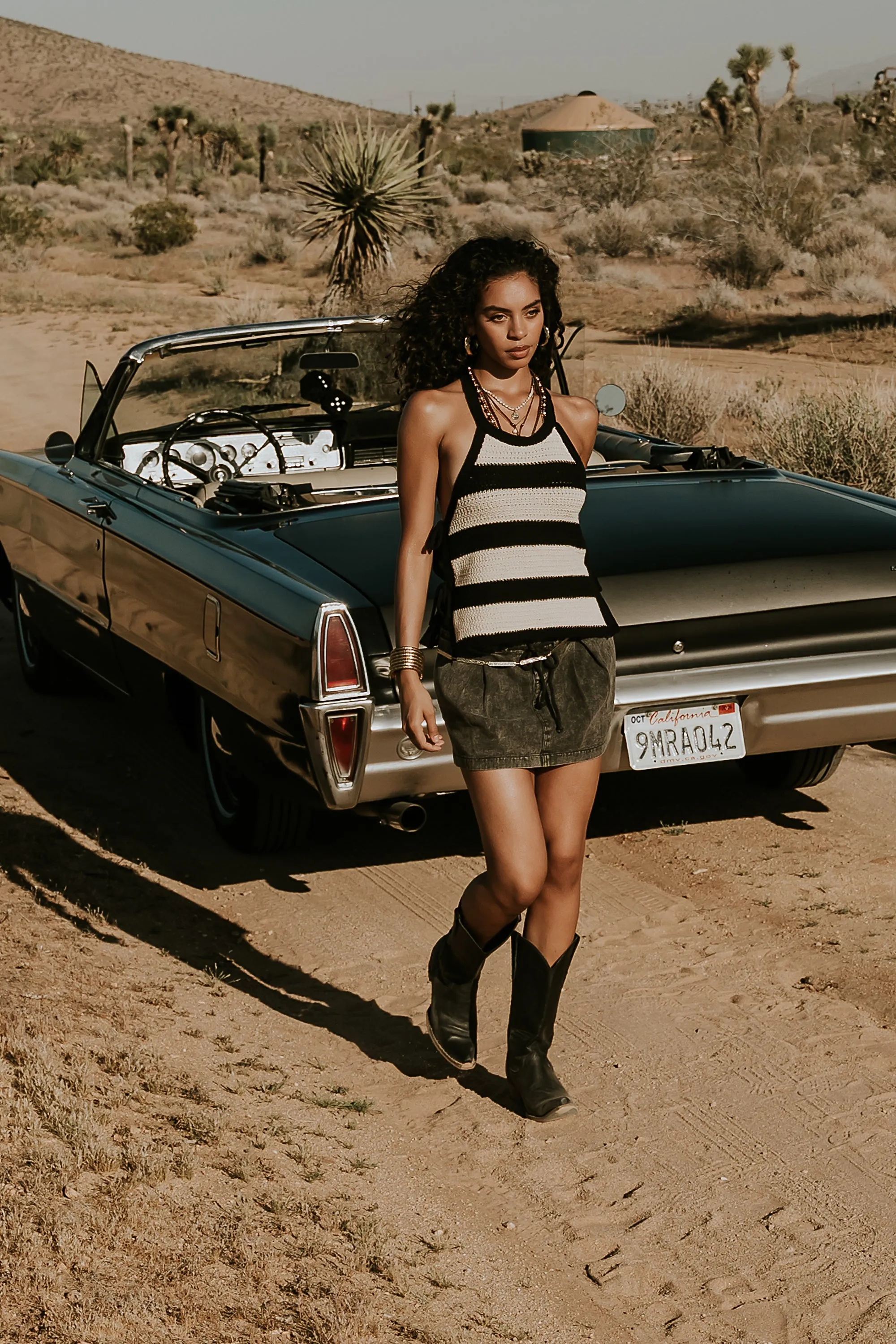 Hadley Striped Halter Top sold by bohme product image thumbnail 3