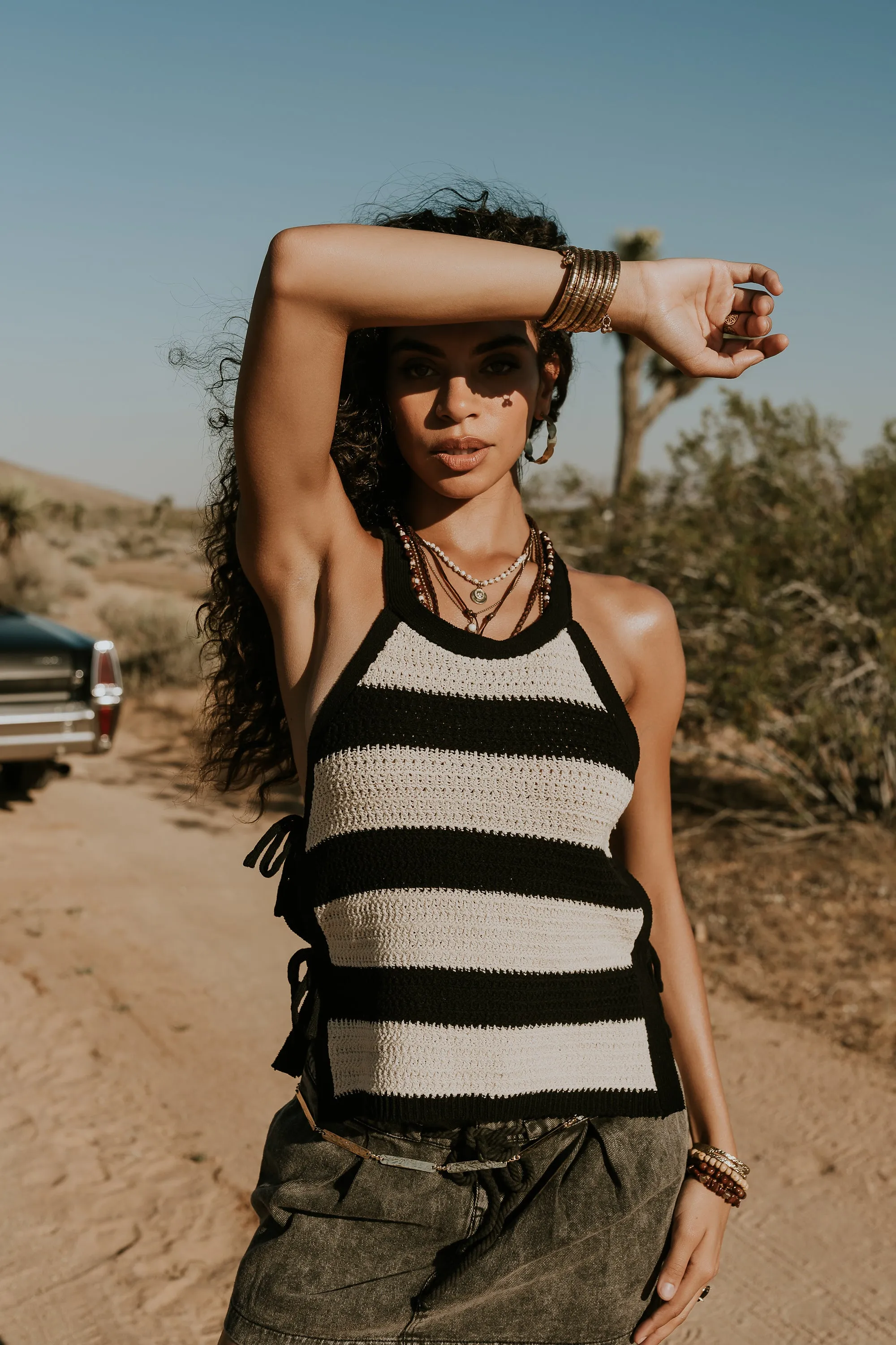 Hadley Striped Halter Top sold by bohme product image thumbnail 5