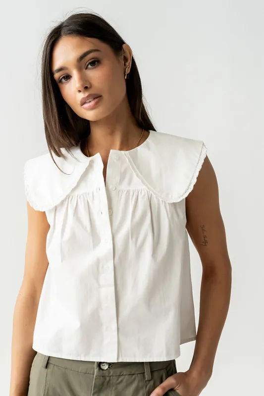 Carlson Collared Top made by bohme