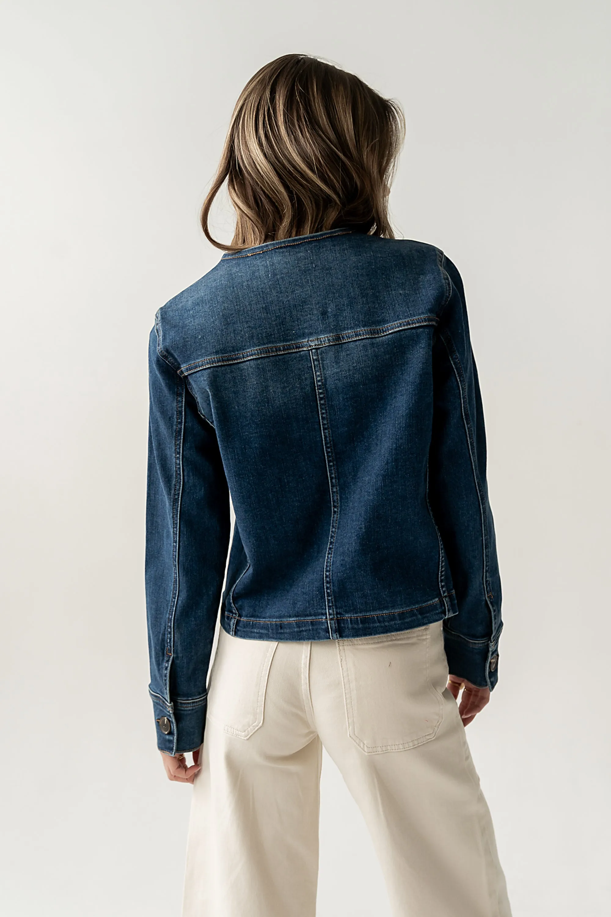 Cozette Barrel Jacket in Dark Wash sold by bohme product image thumbnail 4