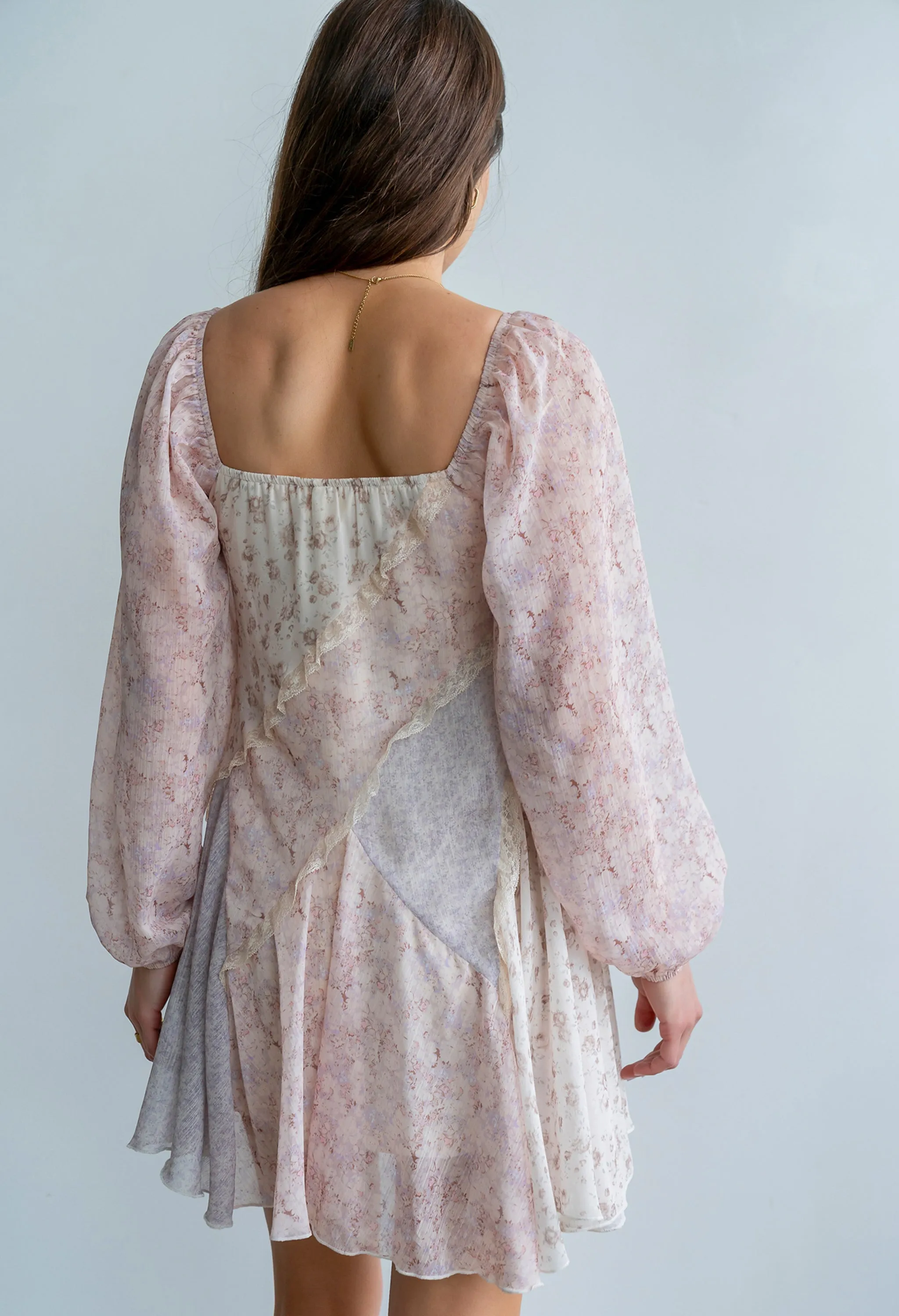 Bree Patchwork Mini Dress sold by bohme product image thumbnail 3