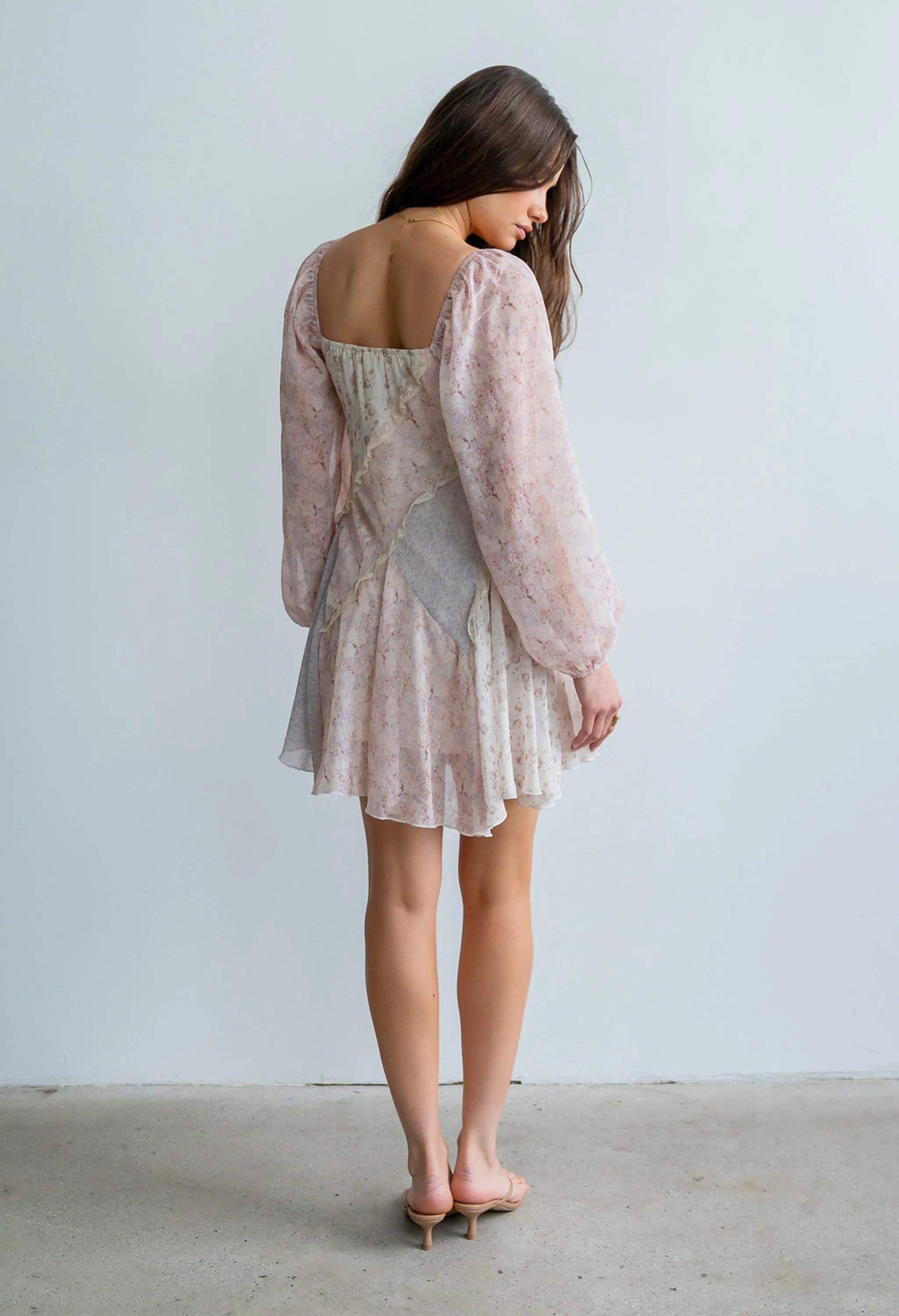 Bree Patchwork Mini Dress sold by bohme product image thumbnail 4
