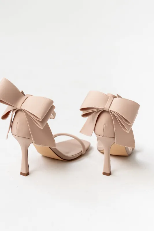 Marcel Bow Heels in Beige made by bohme