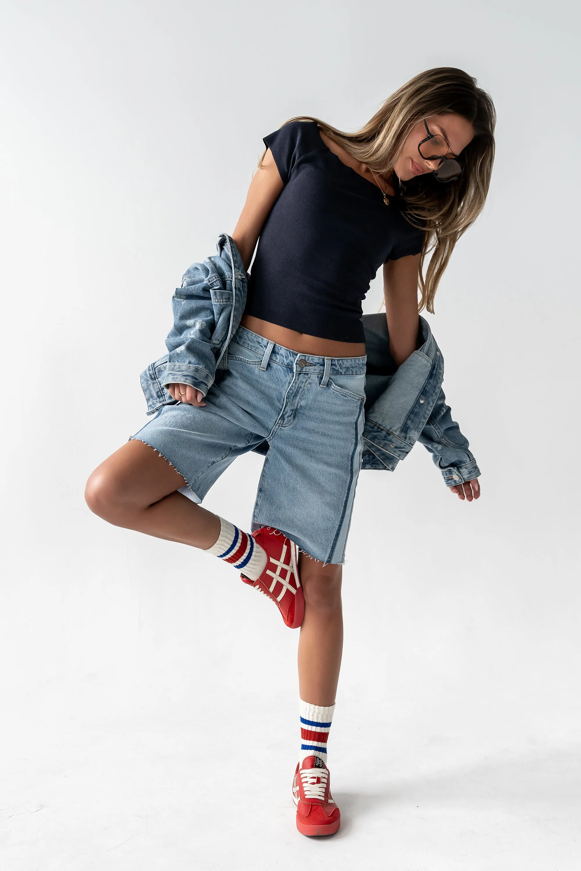Lennox Knit Top in Navy sold by bohme product image thumbnail 2