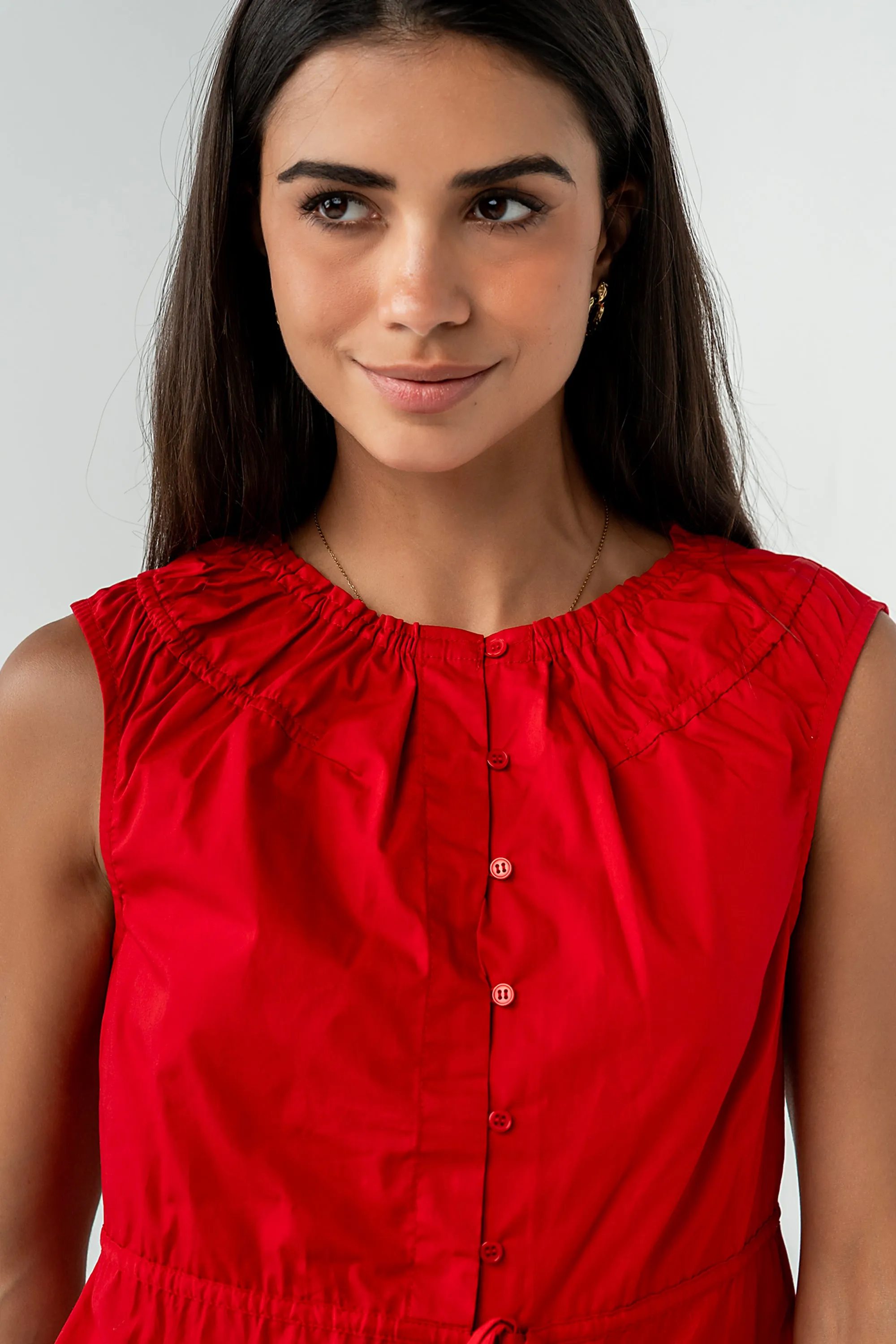 Tamika Ruched Top in Red sold by bohme product image thumbnail 5