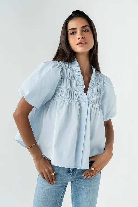 Nacie Smocked Top made by bohme