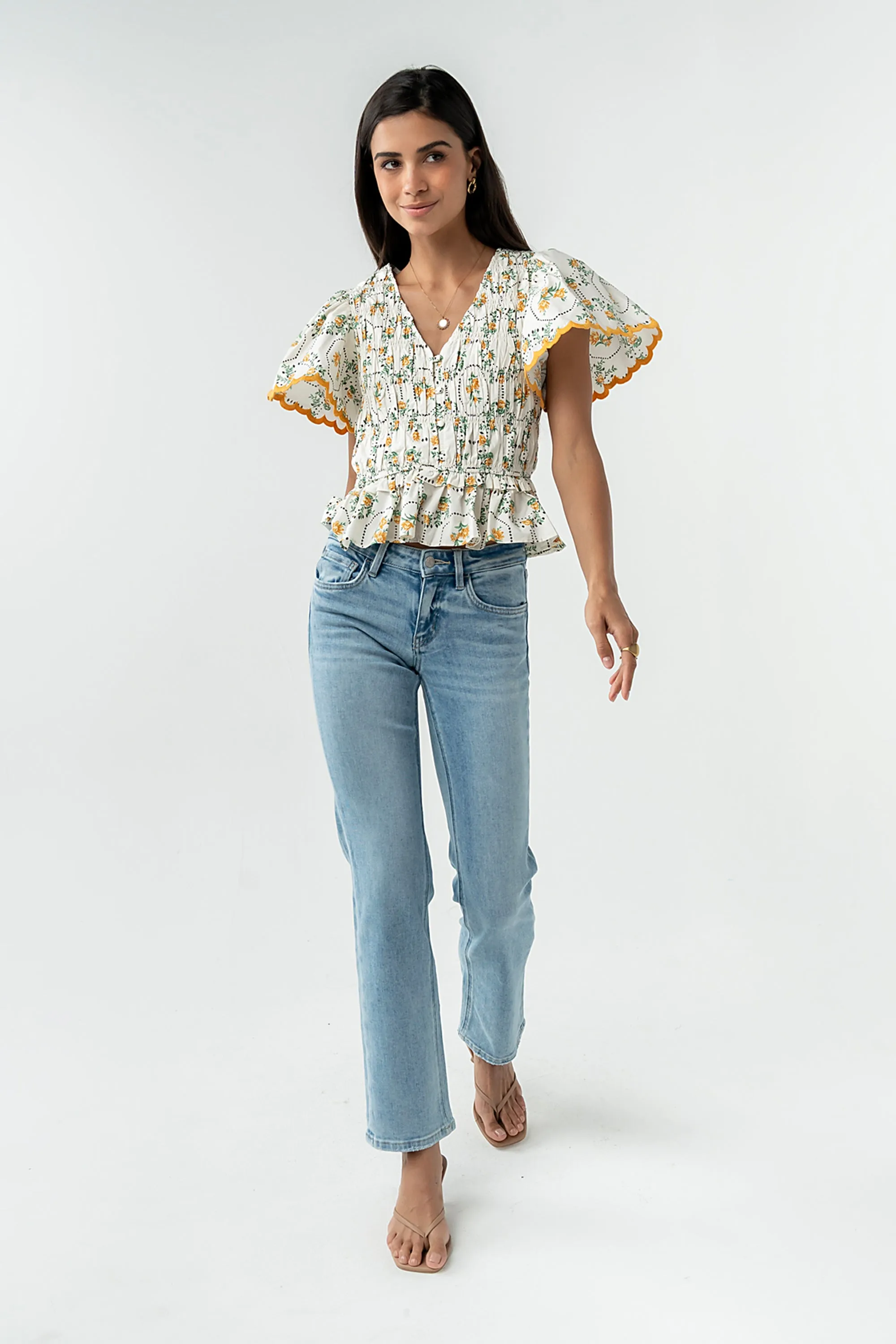 Rusty Smocked Blouse sold by bohme product image thumbnail 5