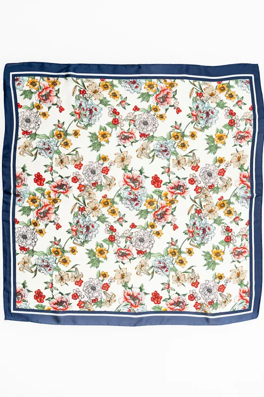 Collin Floral Bandana Scarf made by bohme