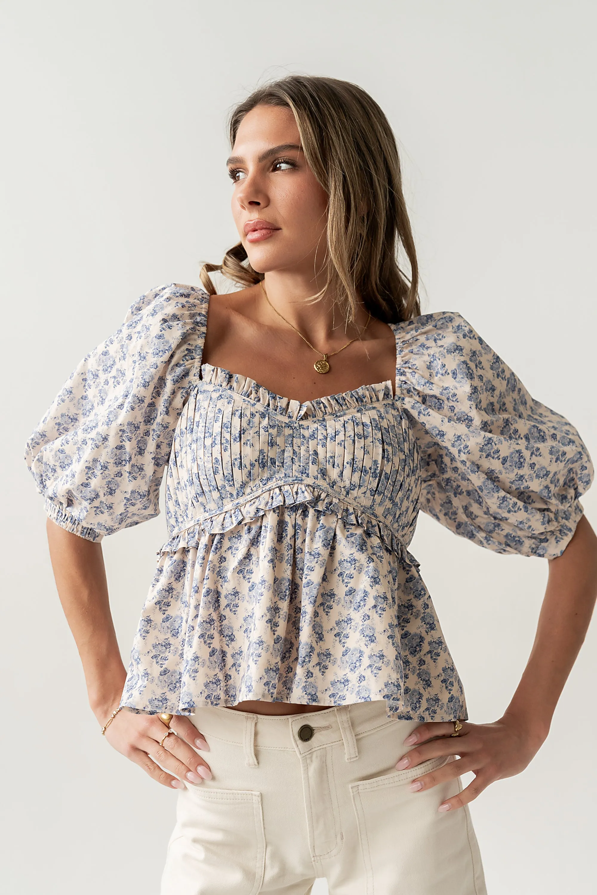 Andrea Peplum Blouse sold by bohme product image thumbnail 4