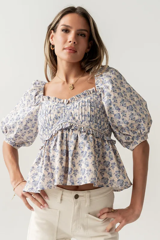 Andrea Peplum Blouse made by bohme