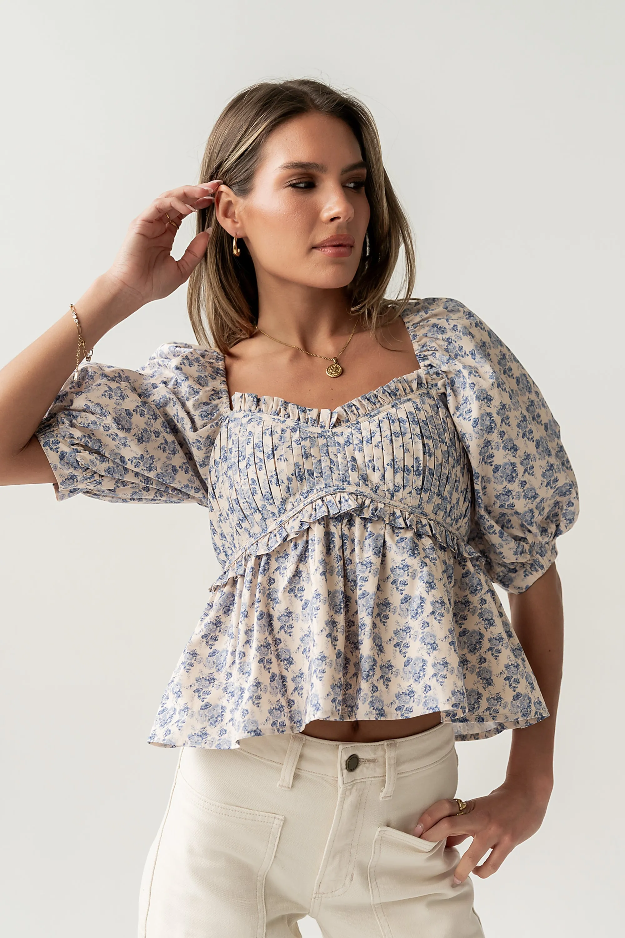 Andrea Peplum Blouse sold by bohme product image thumbnail 3