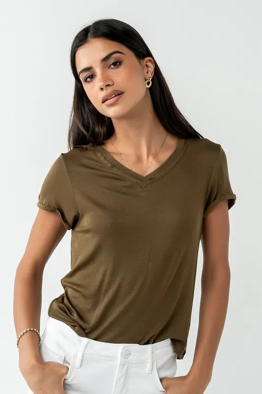 Ollie Top in Olive made by bohme