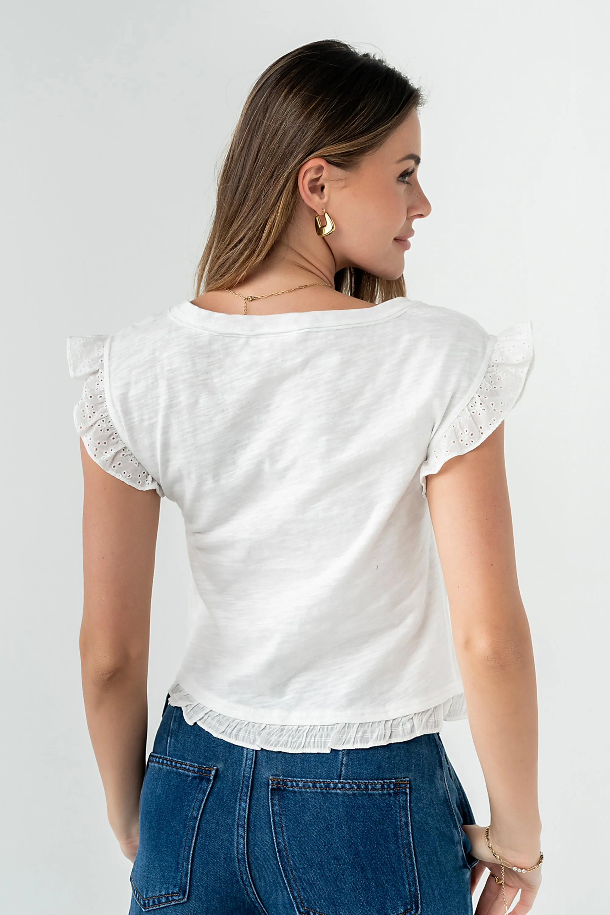 Payton Embroidered Top sold by bohme product image thumbnail 5