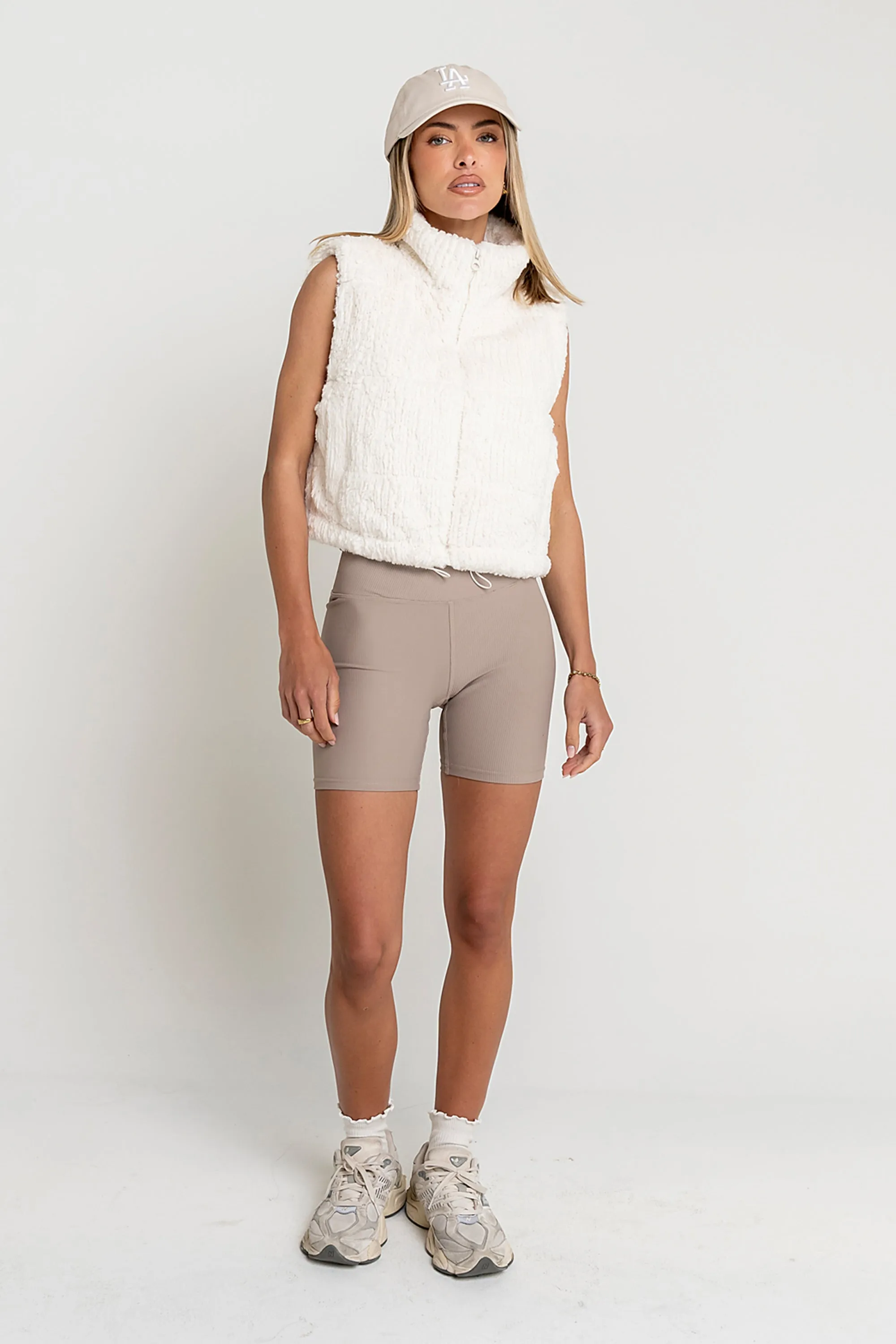 Ginny Fur Vest in Ivory sold by bohme product image thumbnail 4