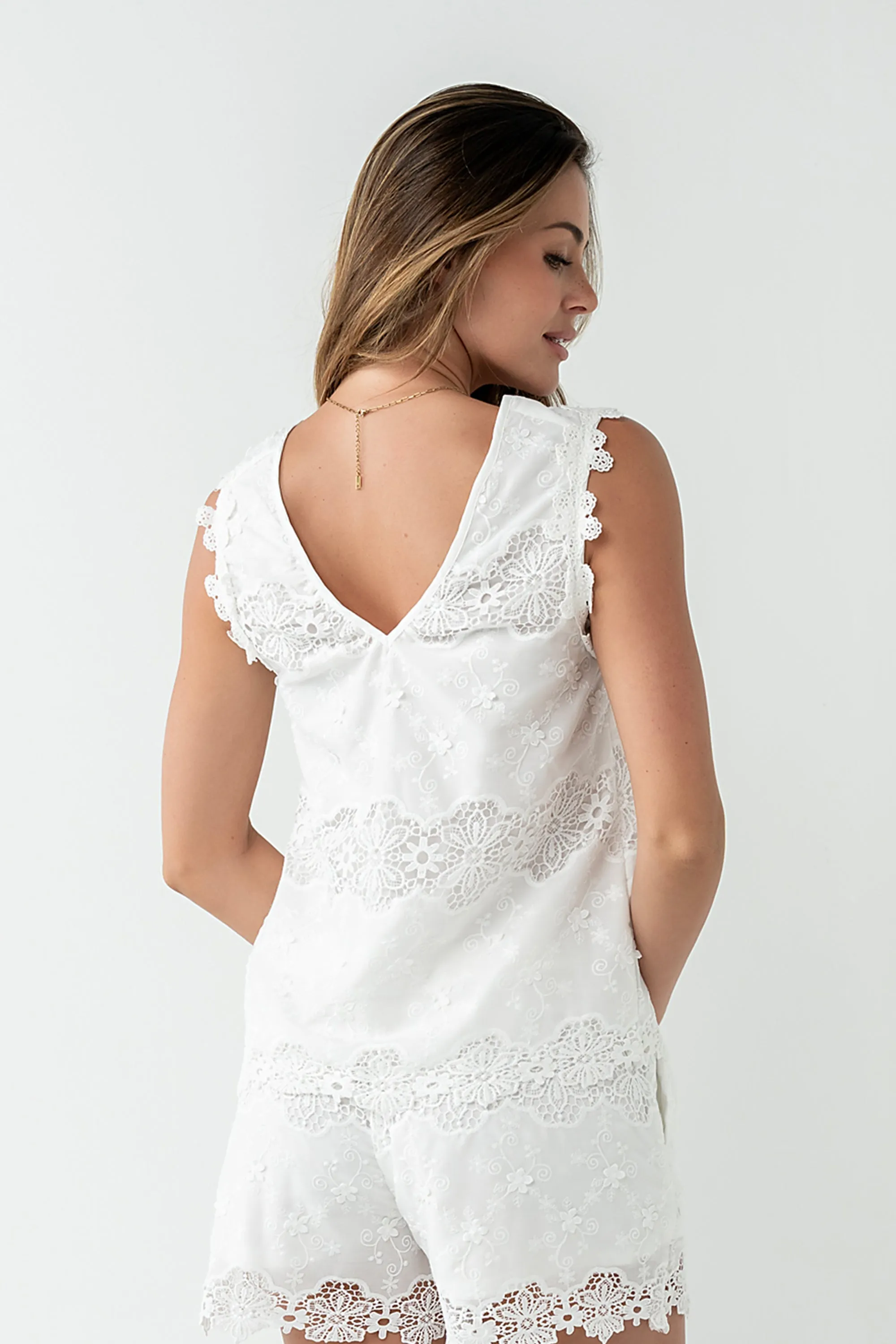 Elliah Embroidered Tank Top sold by bohme product image thumbnail 5