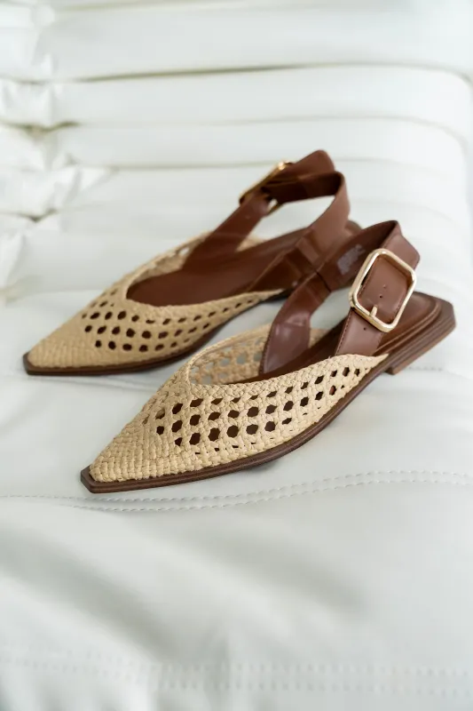 Steve Madden Shay Slingback Flats in Natural made by bohme