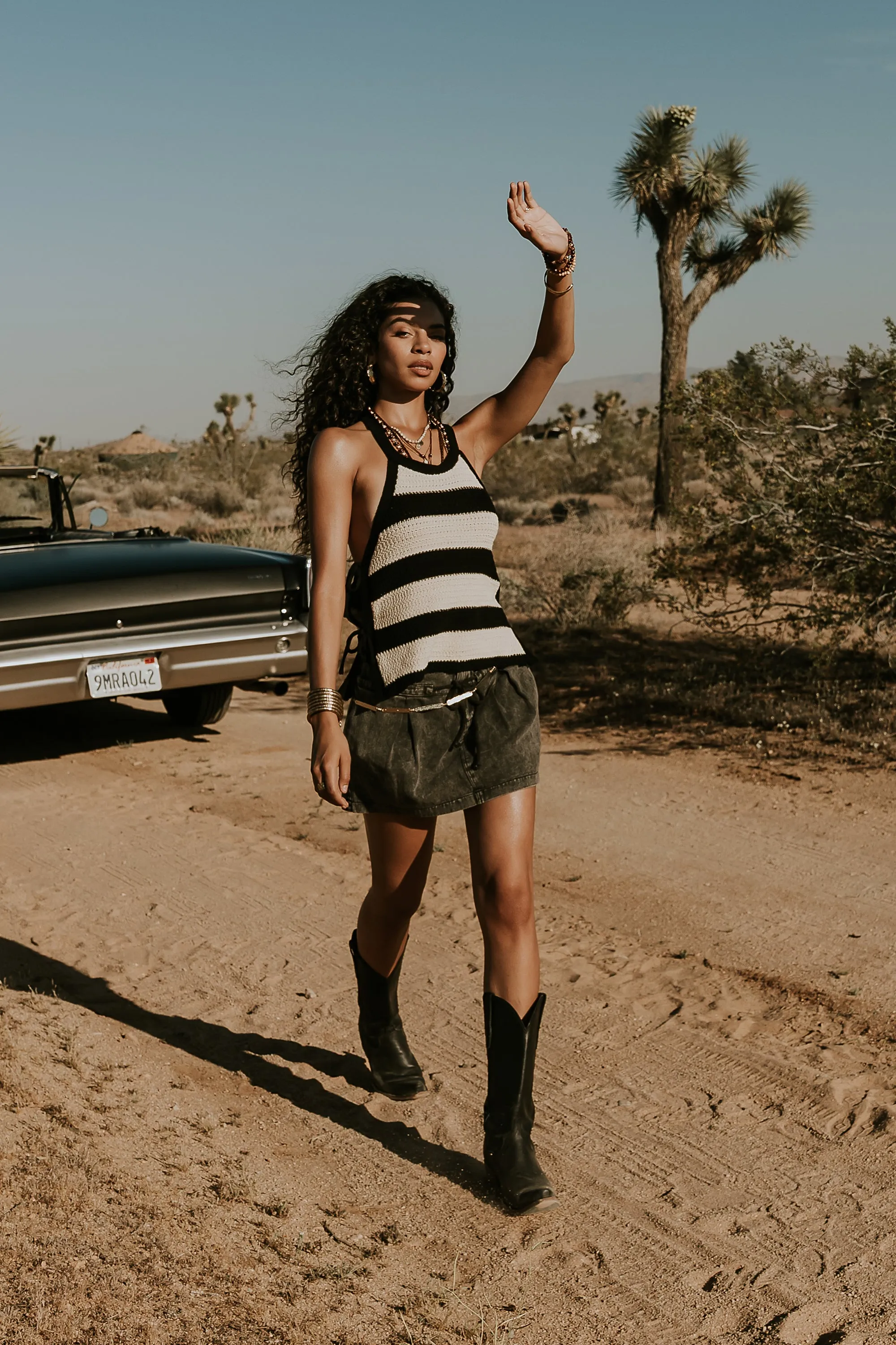 Vince Denim Mini Skirt sold by bohme product image thumbnail 4