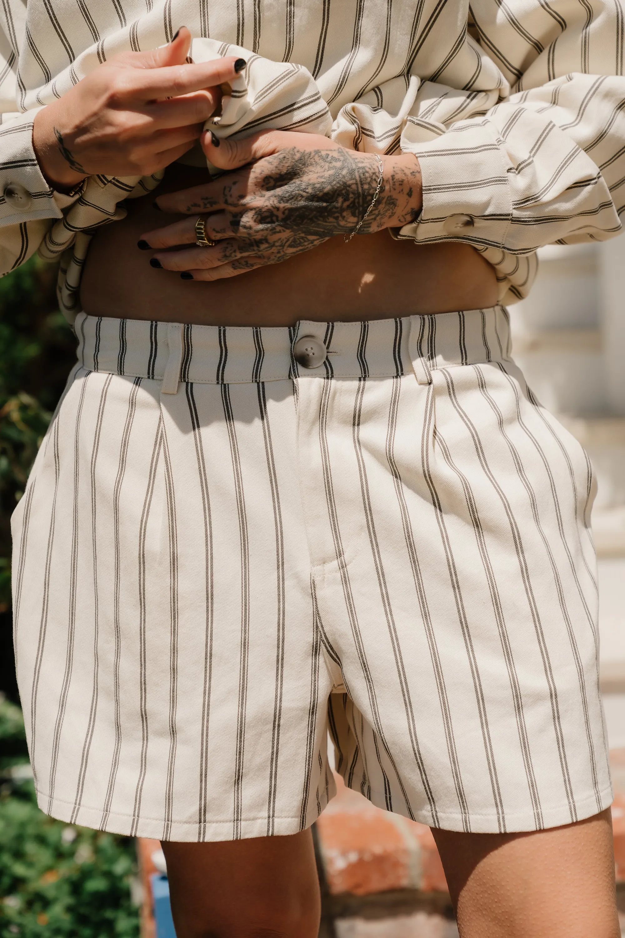 Kylee Striped Shorts sold by bohme