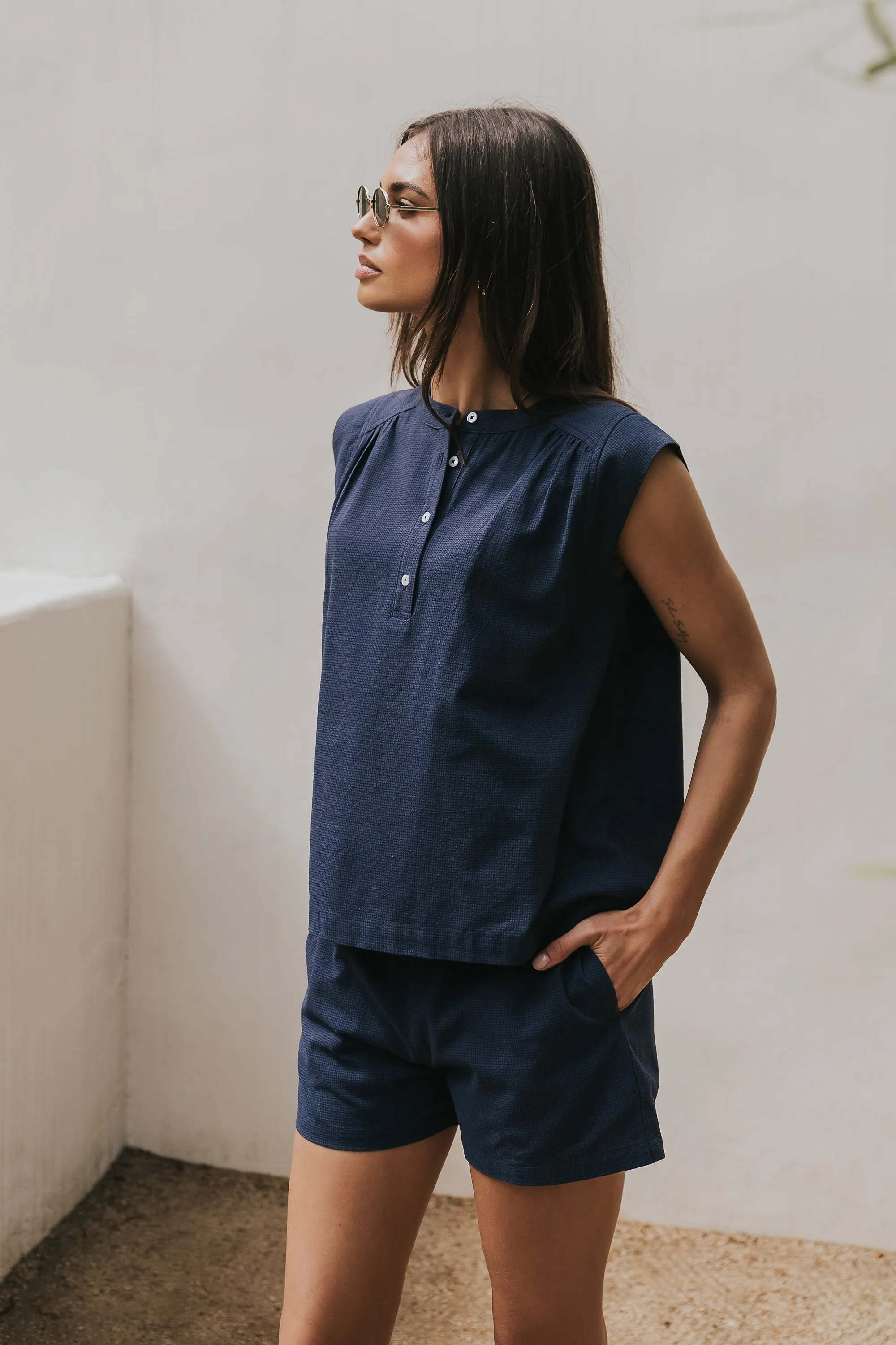 Harley Tank in Navy sold by bohme product image thumbnail 2