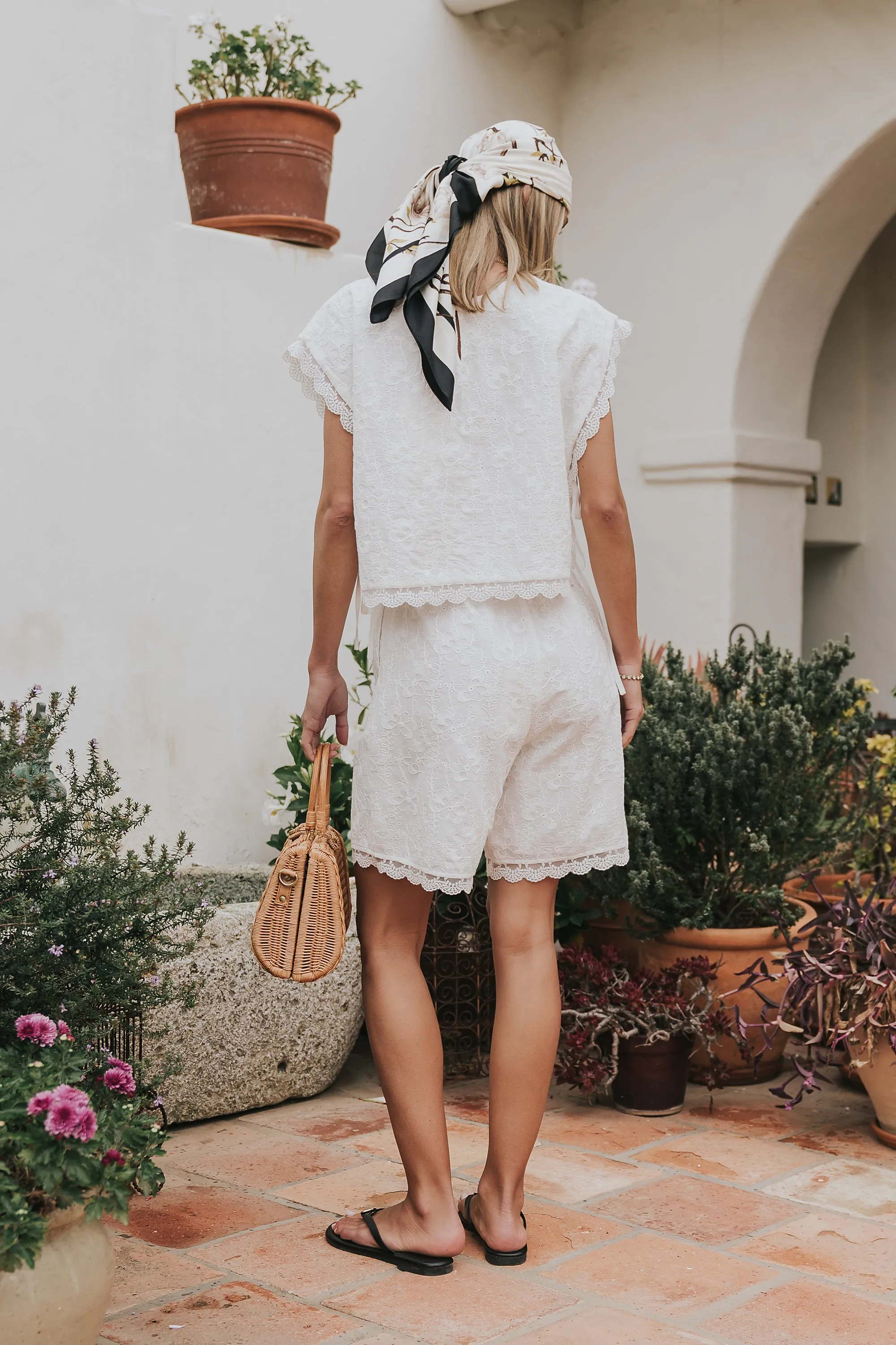 Klara Floral Embroidered Shorts sold by bohme product image thumbnail 3