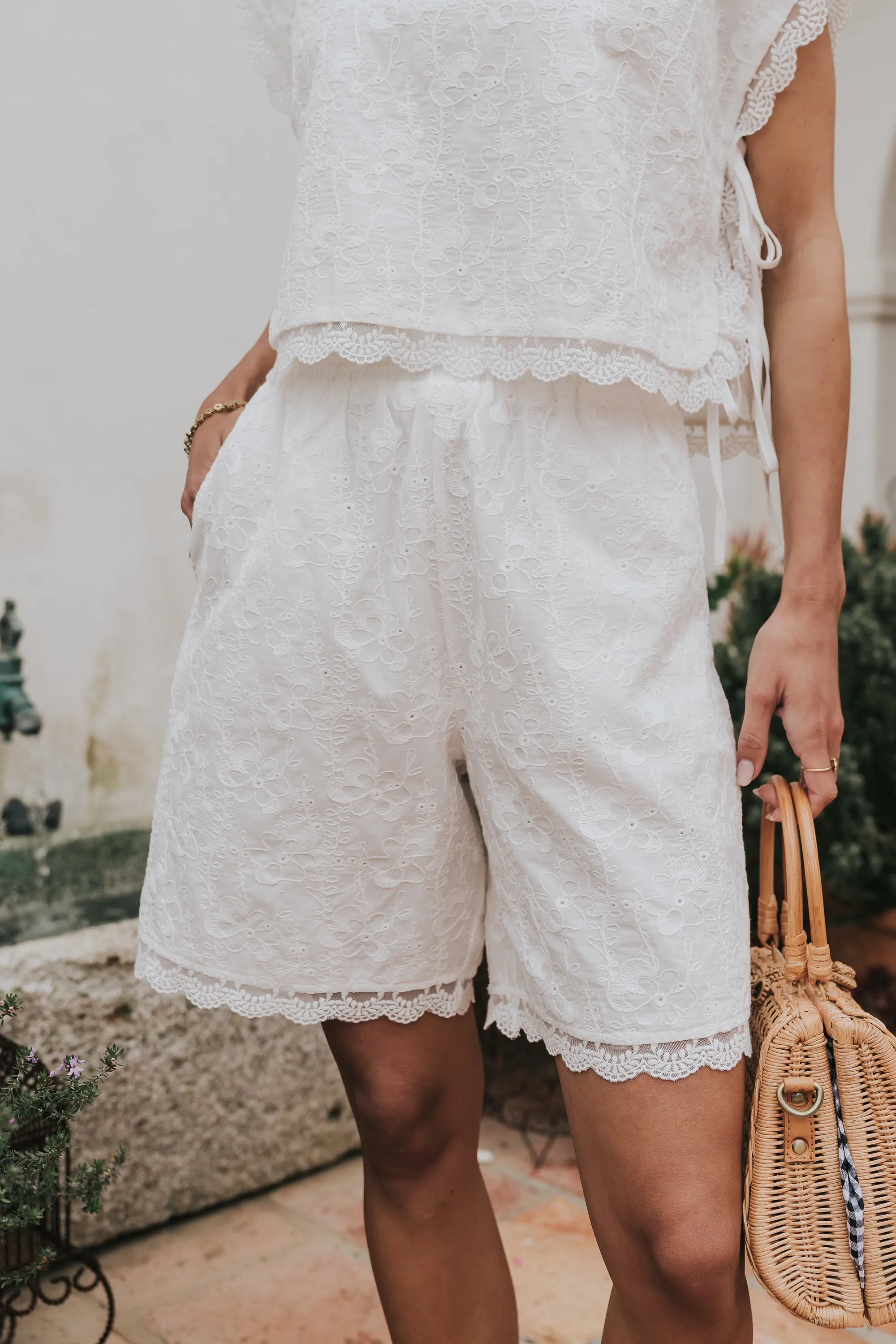 Klara Floral Embroidered Shorts sold by bohme product image thumbnail 5