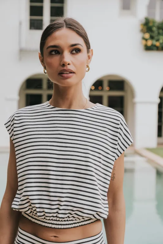 Camille Striped Top - FINAL SALE made by bohme