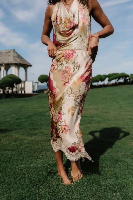 Victoria Floral Maxi Skirt made by bohme
