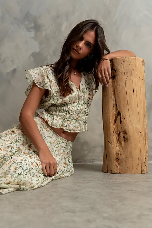Carlie Floral Smocked Blouse made by bohme