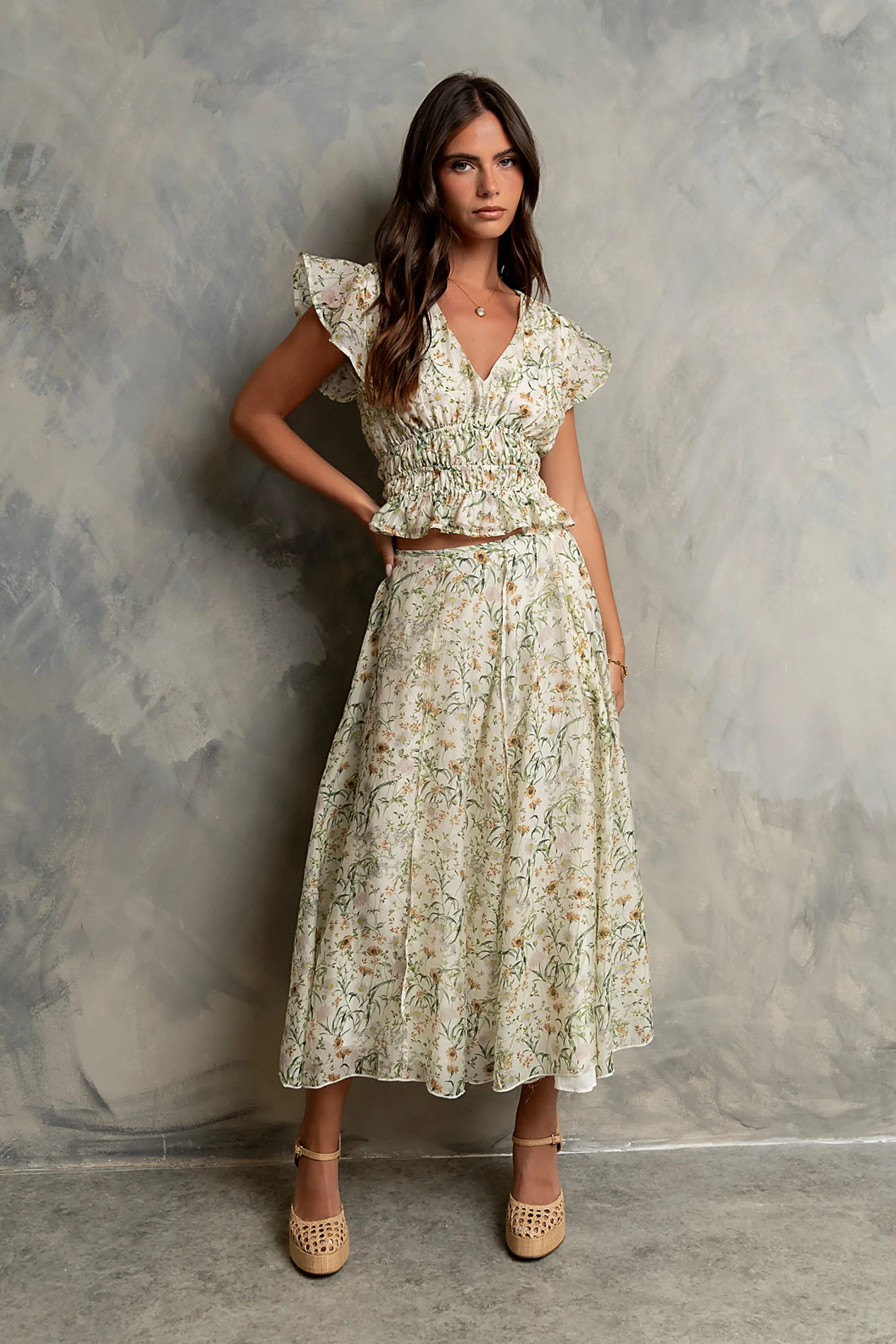 Carlie Floral Smocked Blouse sold by bohme product image thumbnail 4