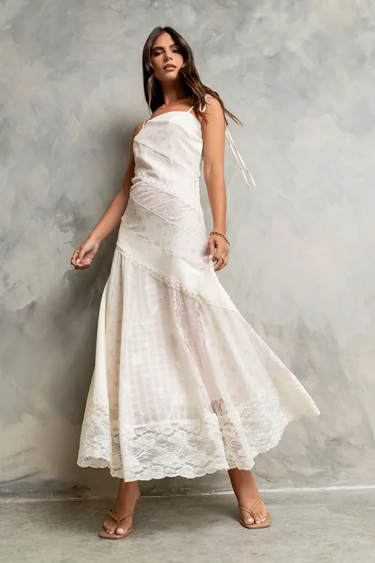 Jones Mixed Media Maxi Dress made by bohme