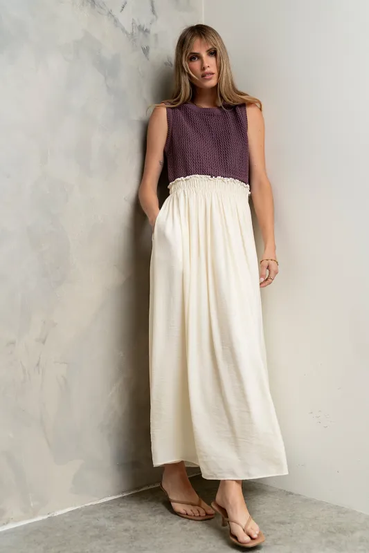Serafina Maxi Dress in Plum made by bohme