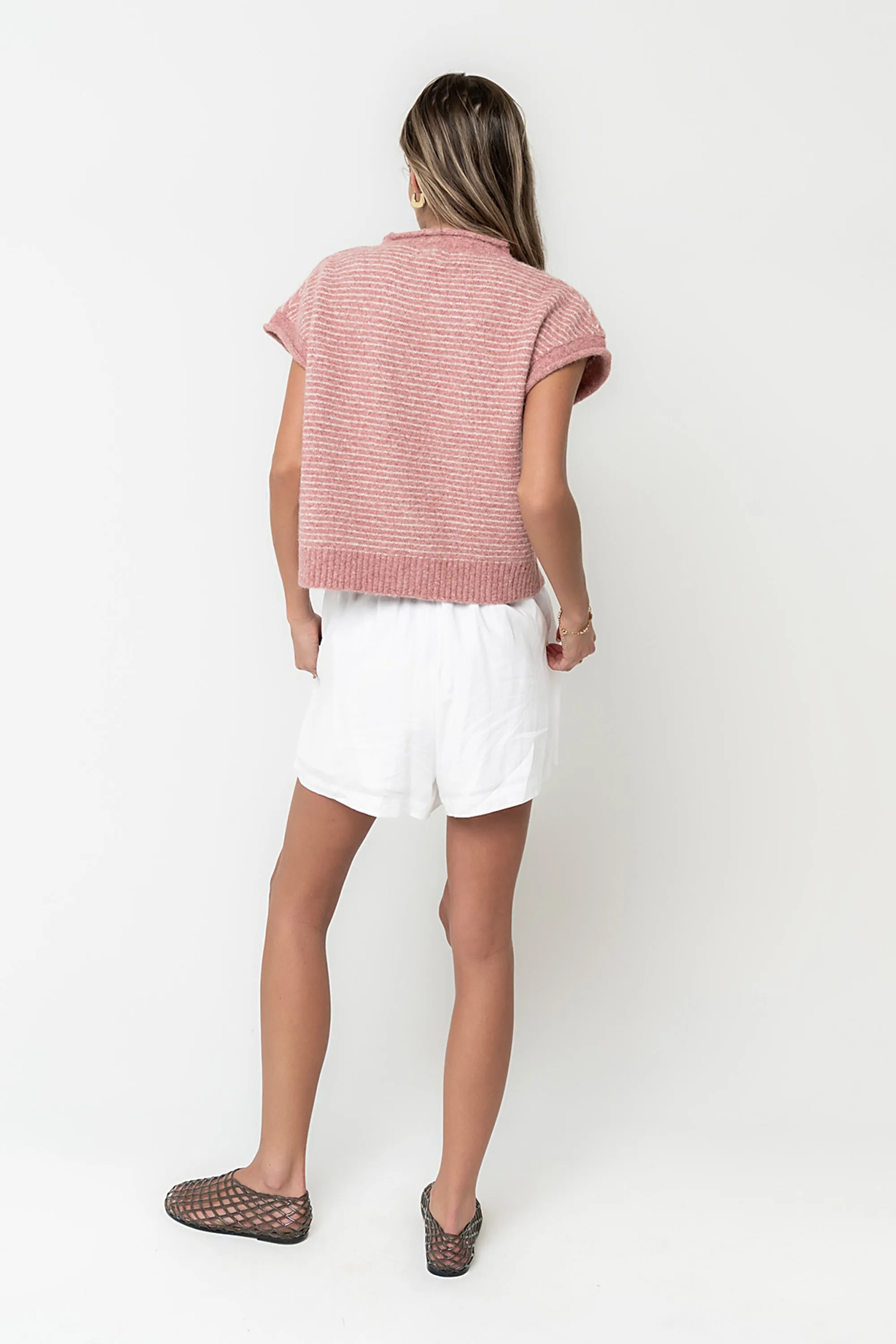 Percey Knit Cardigan in Pink sold by bohme product image thumbnail 5
