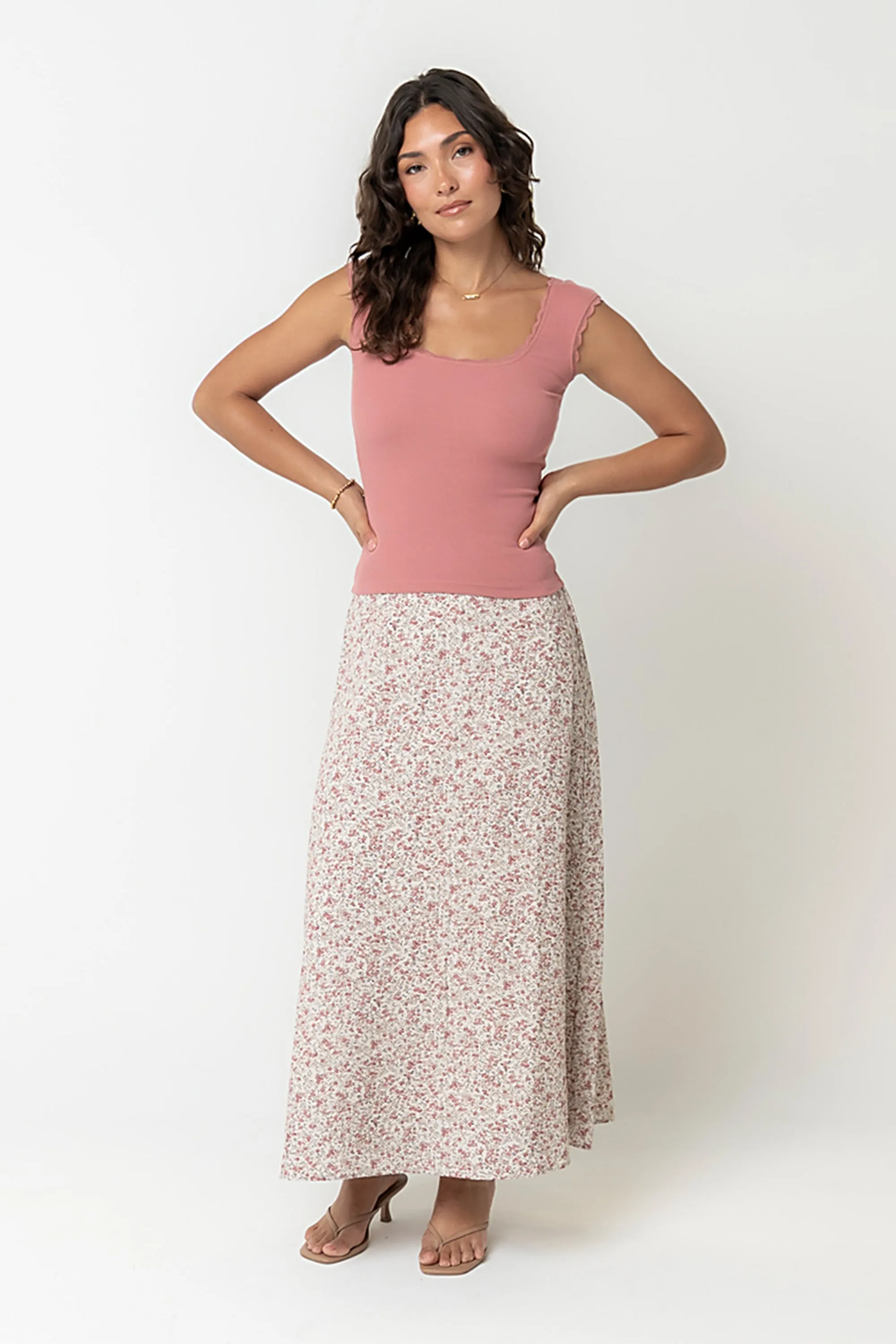 Averie Floral Maxi Skirt - FINAL SALE sold by bohme product image thumbnail 4