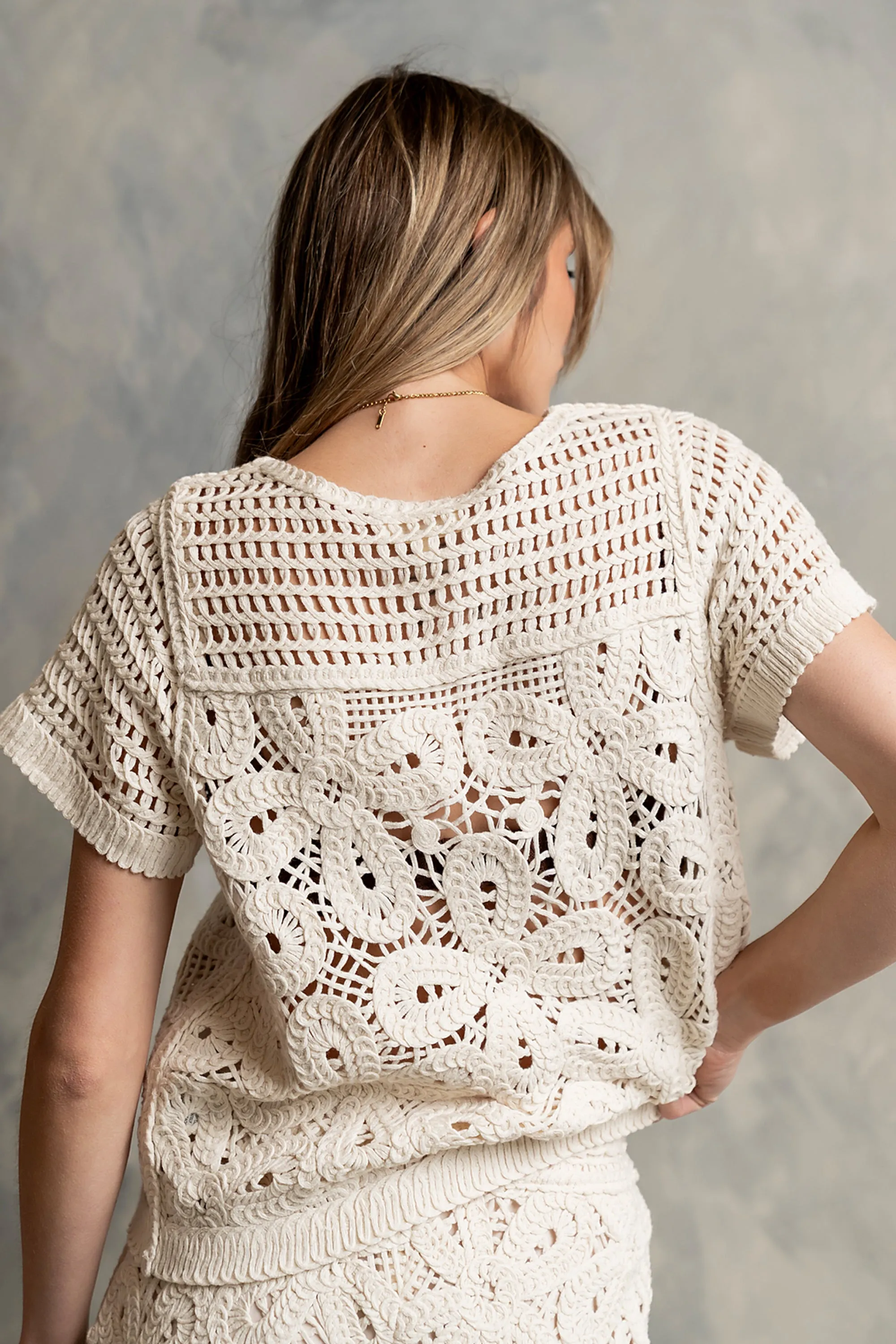 Kynnli Crochet Top sold by bohme product image thumbnail 3